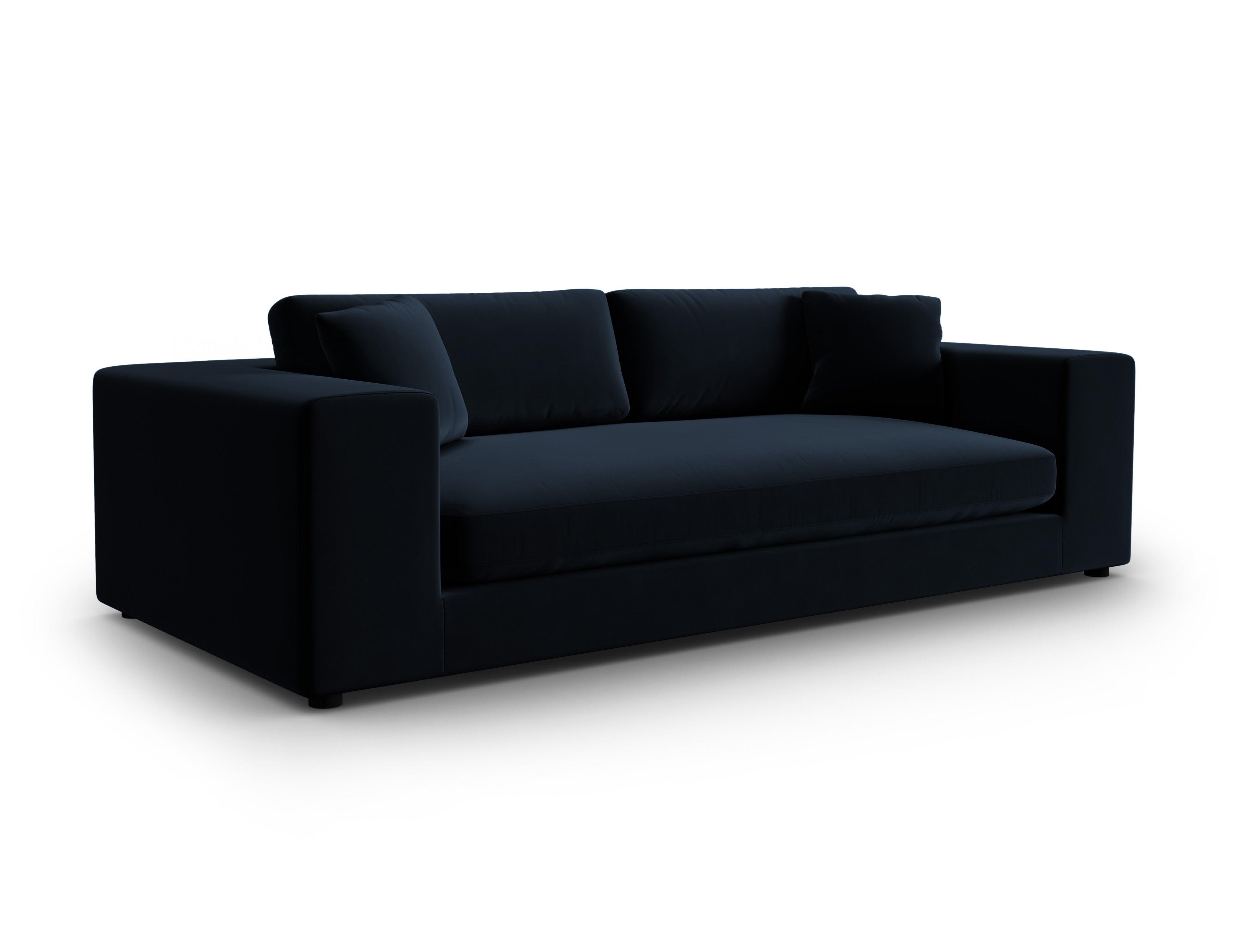 Sofa aksamitna 4-osobowa TENDANCE granatowy CXL by Christian Lacroix Eye on Design