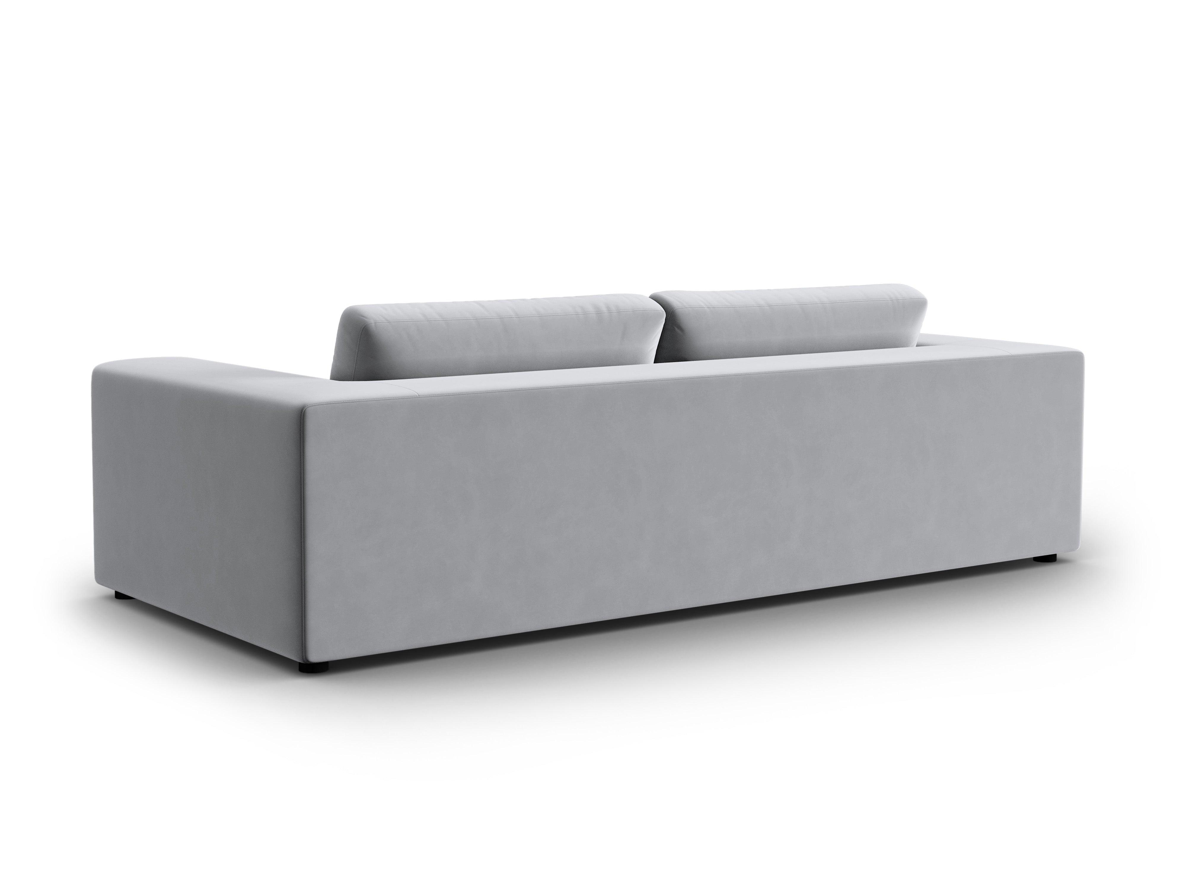 Sofa aksamitna 4-osobowa TENDANCE jasnoszary CXL by Christian Lacroix Eye on Design