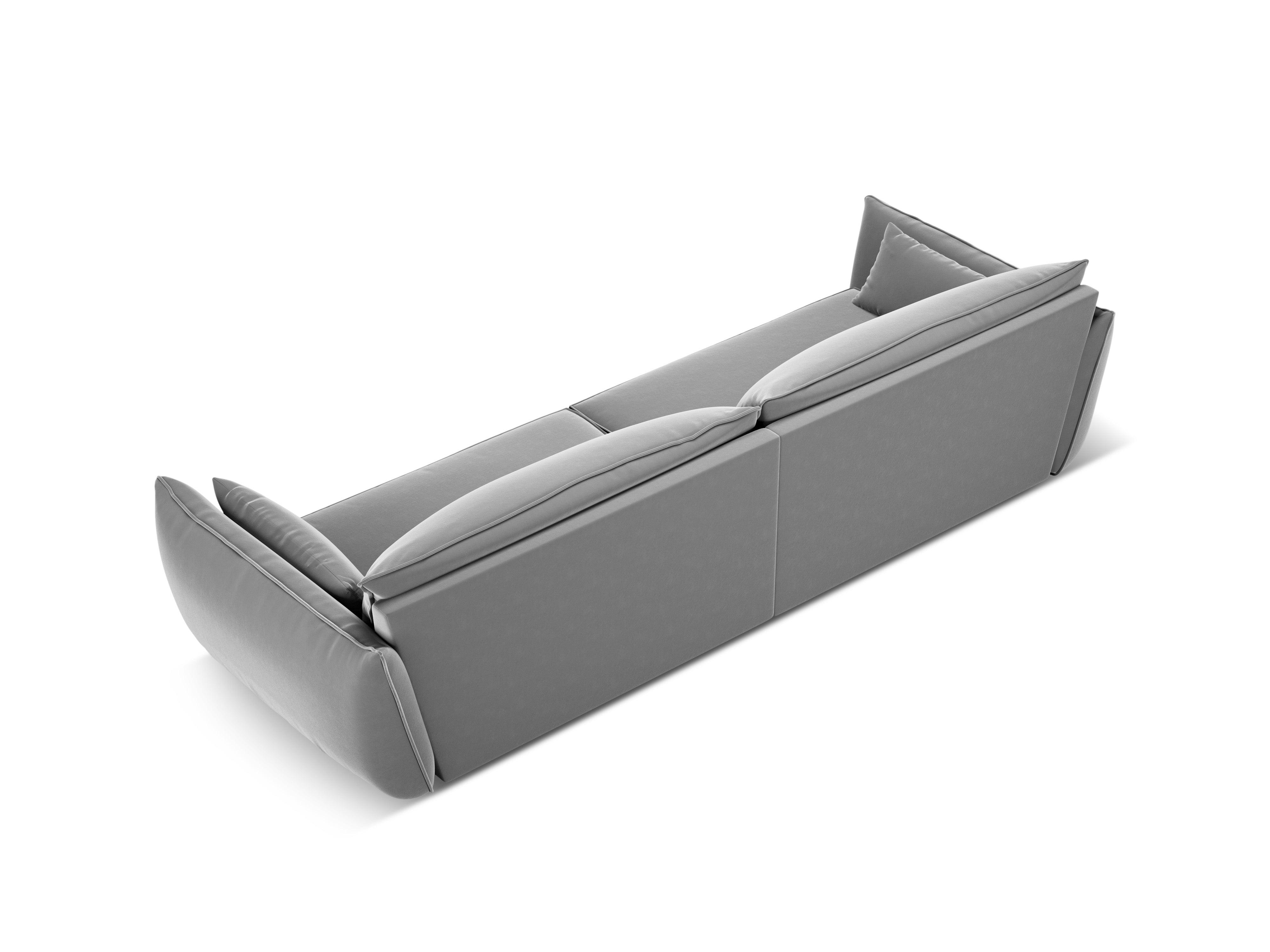 Sofa aksamitna 4-osobowa VANDA szary Mazzini Sofas Eye on Design