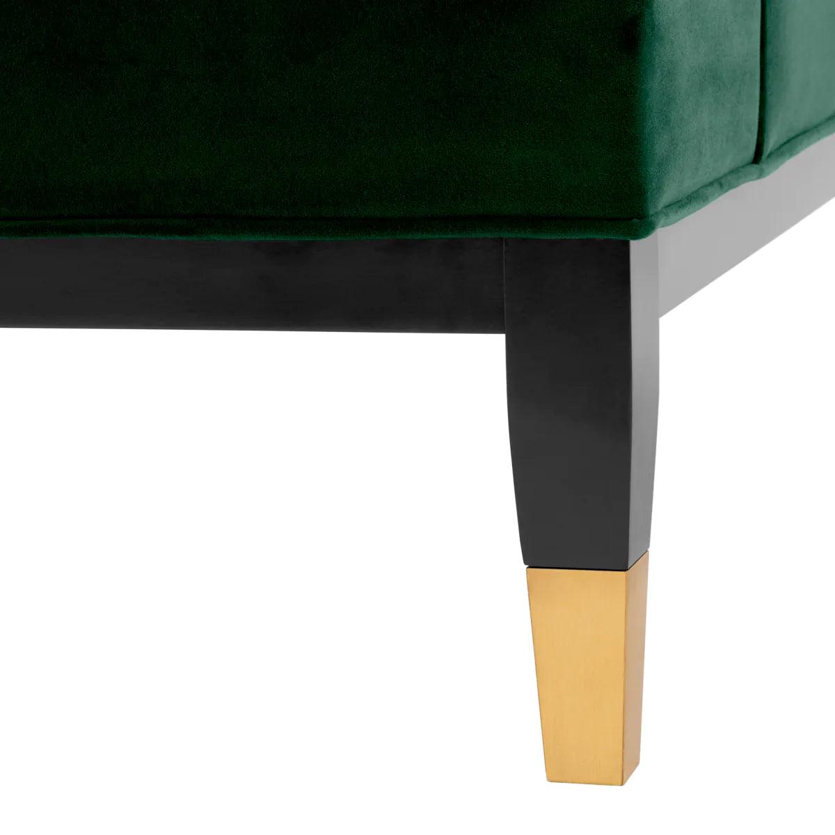 Sofa aksamitna CASTELLE ciemnozielony Eichholtz Eye on Design