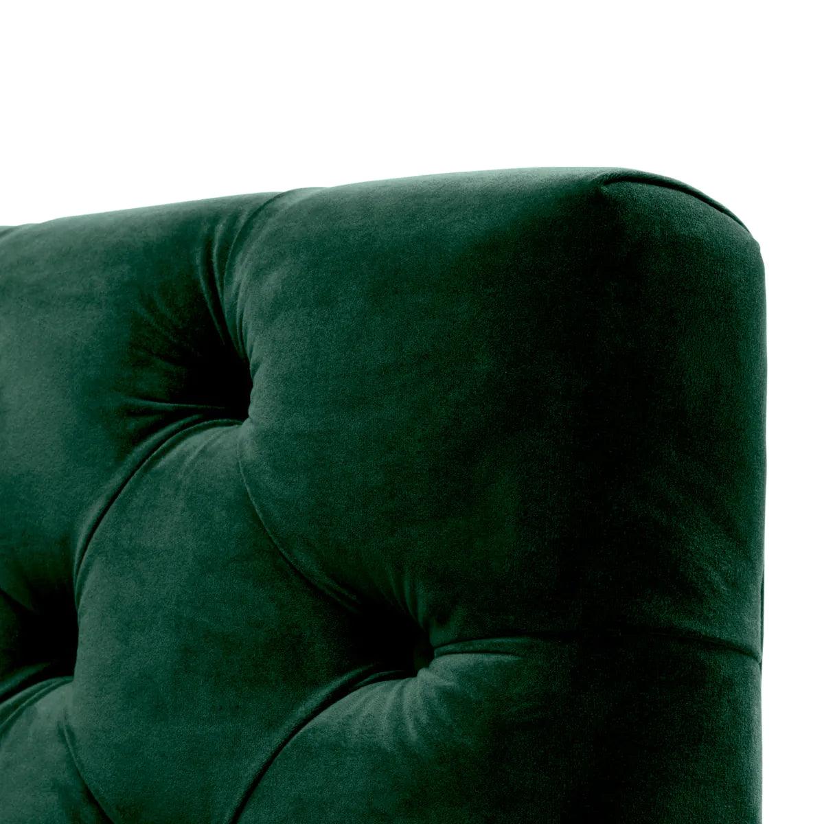 Sofa aksamitna CASTELLE ciemnozielony Eichholtz Eye on Design