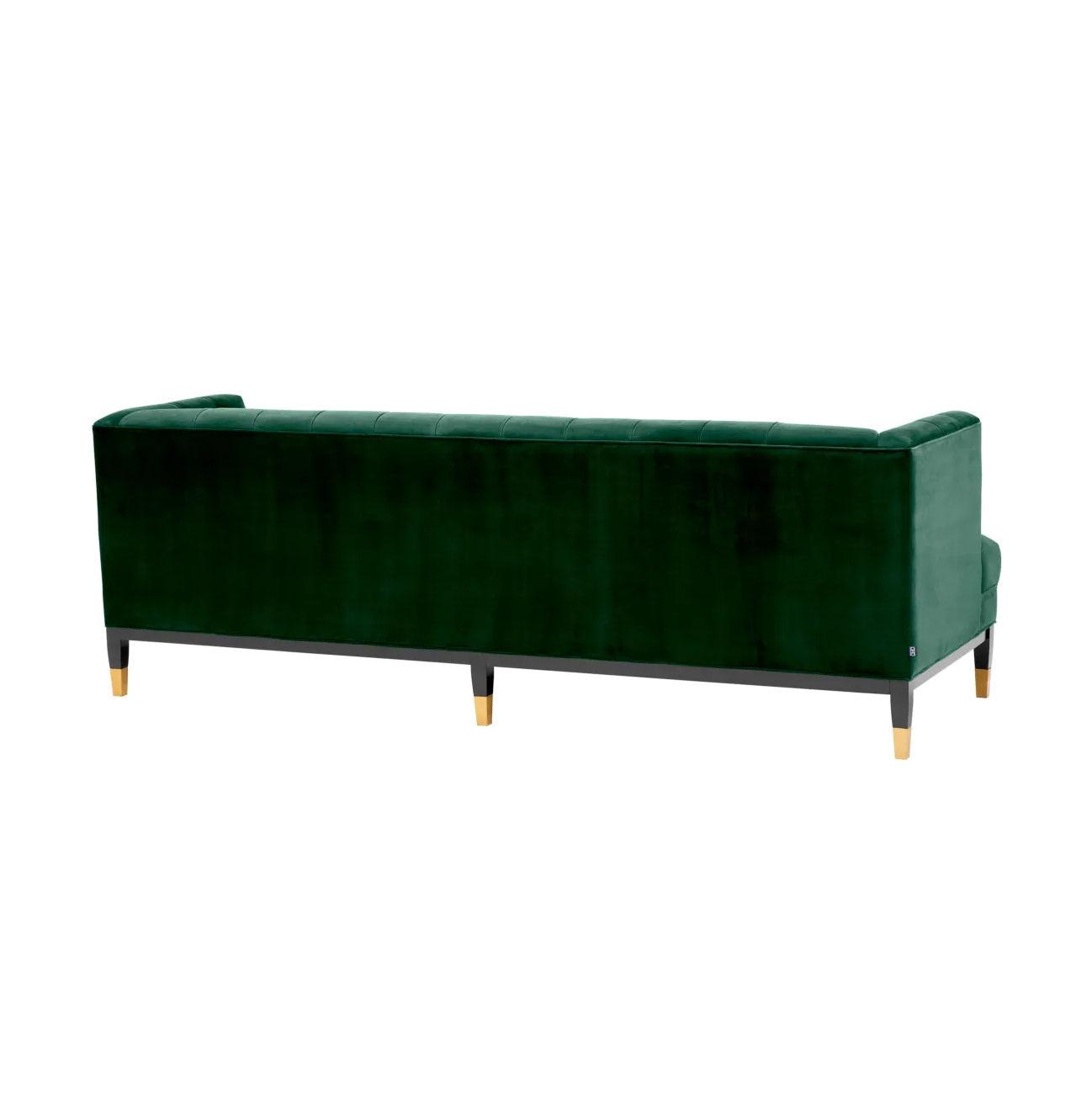 Sofa aksamitna CASTELLE ciemnozielony Eichholtz Eye on Design