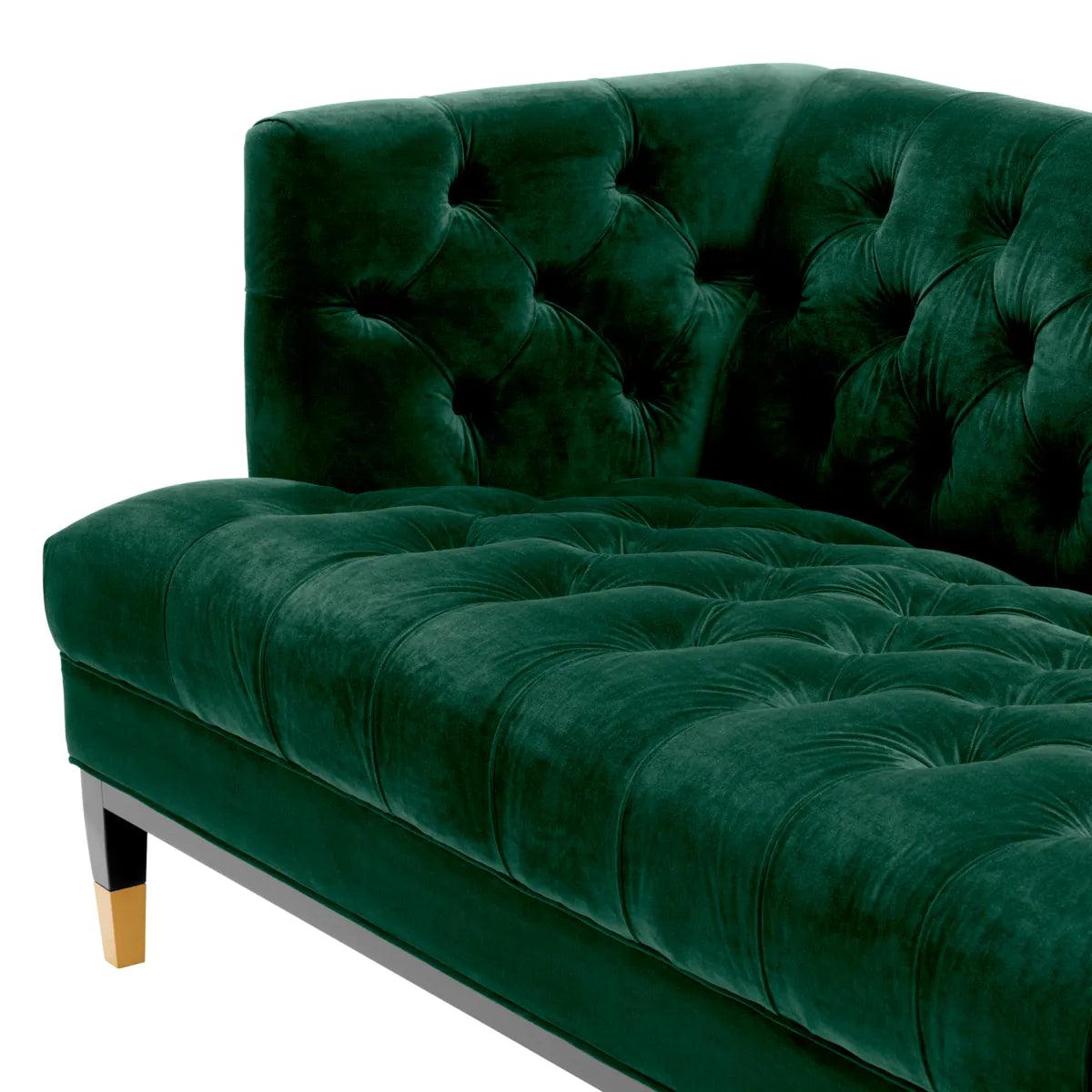 Sofa aksamitna CASTELLE ciemnozielony Eichholtz Eye on Design