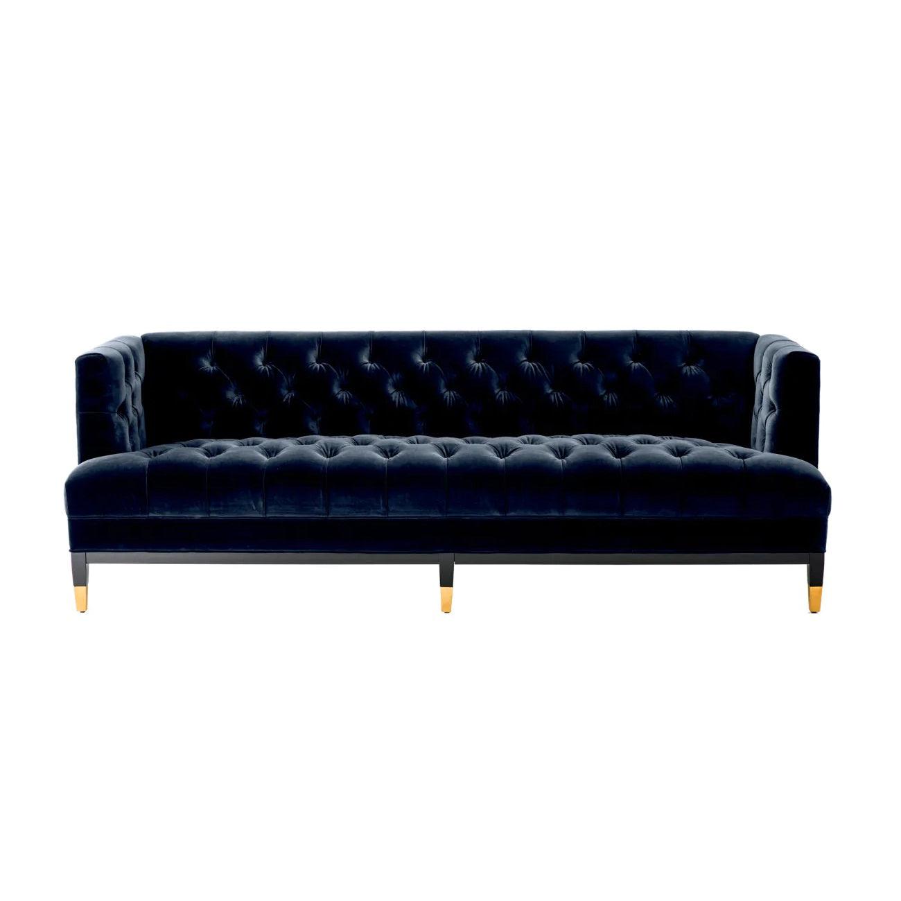 Sofa aksamitna CASTELLE granatowy Eichholtz Eye on Design