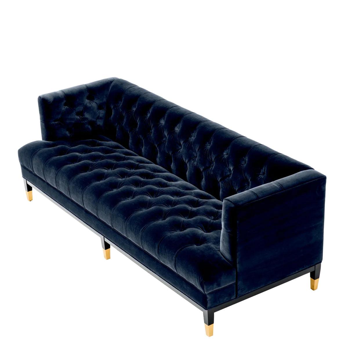 Sofa aksamitna CASTELLE granatowy Eichholtz Eye on Design