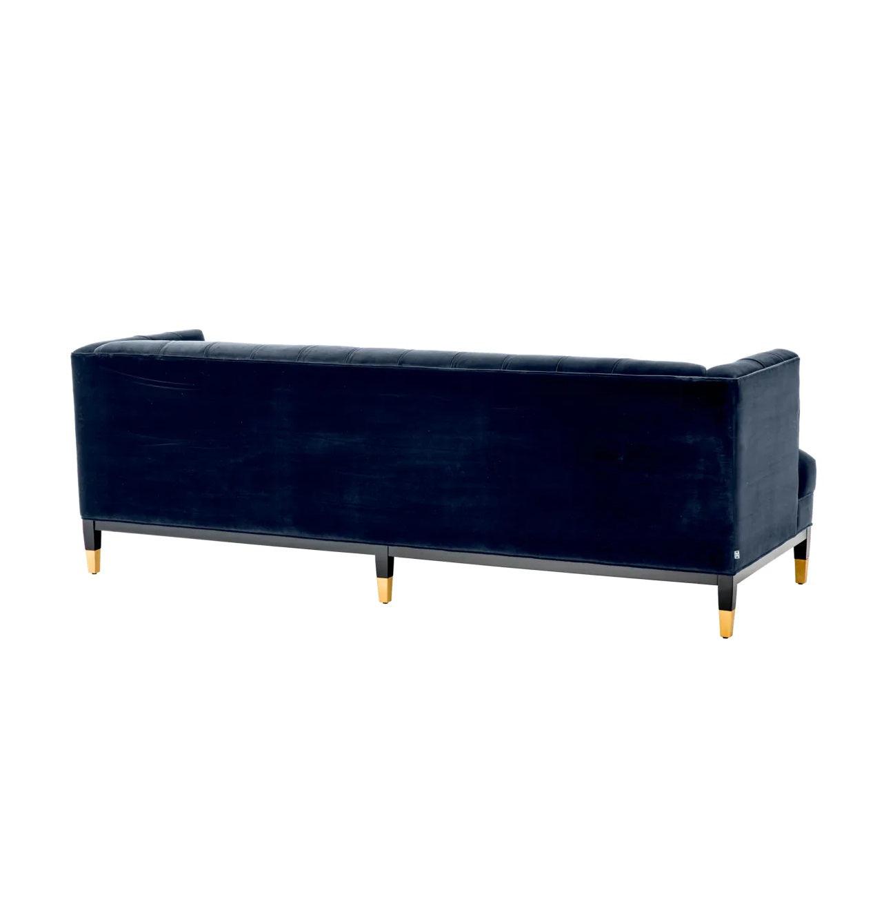Sofa aksamitna CASTELLE granatowy Eichholtz Eye on Design