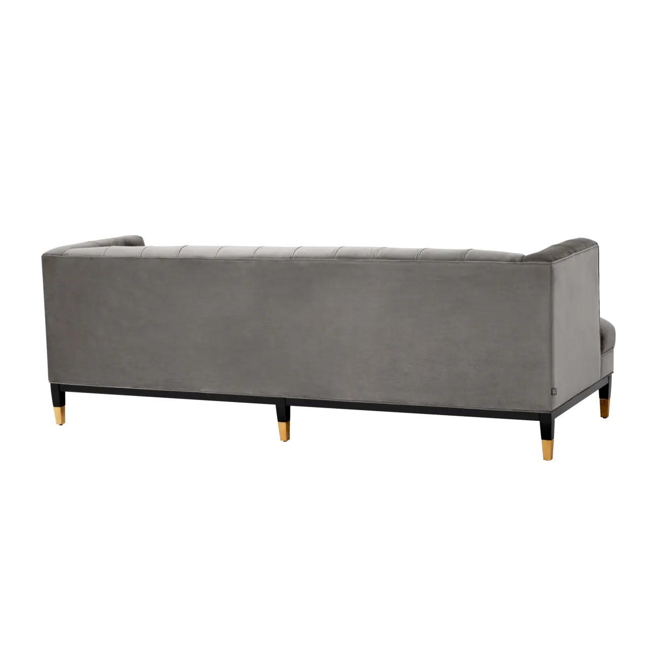 Sofa aksamitna CASTELLE szary Eichholtz Eye on Design