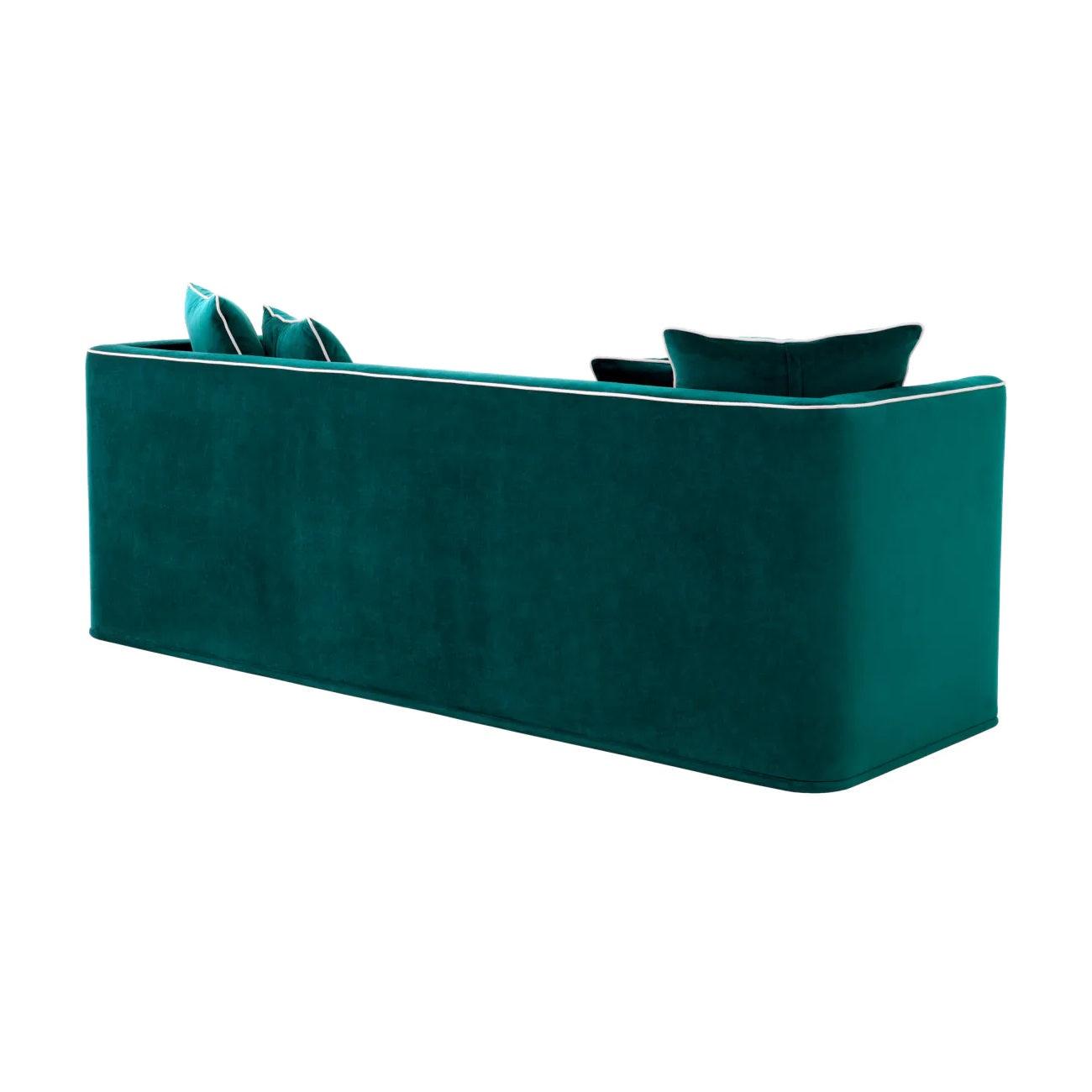 Sofa aksamitna DORCHESTER morski Eichholtz Eye on Design