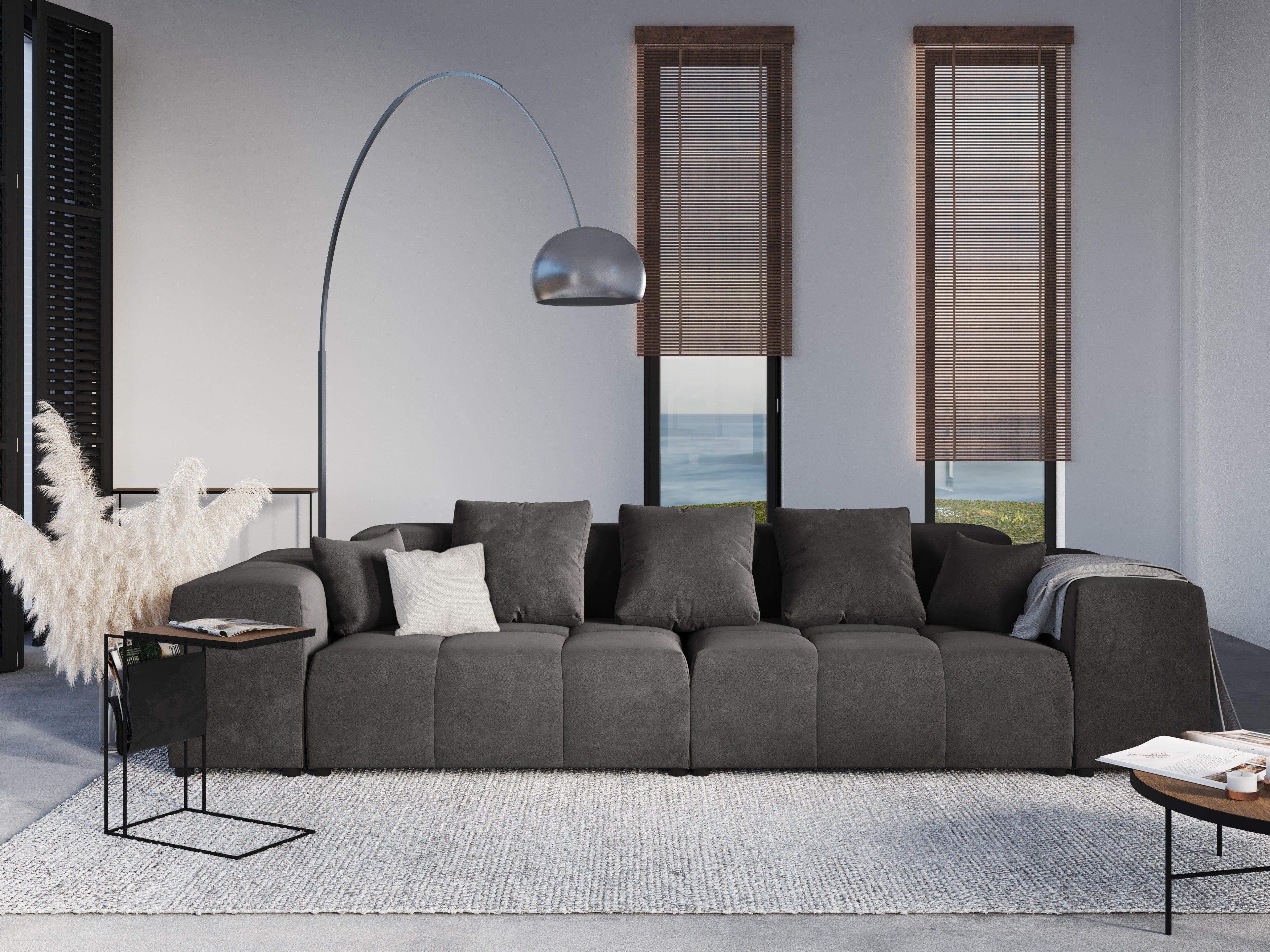 Sofa aksamitna ROME ciemnoszary Cosmopolitan Design Eye on Design