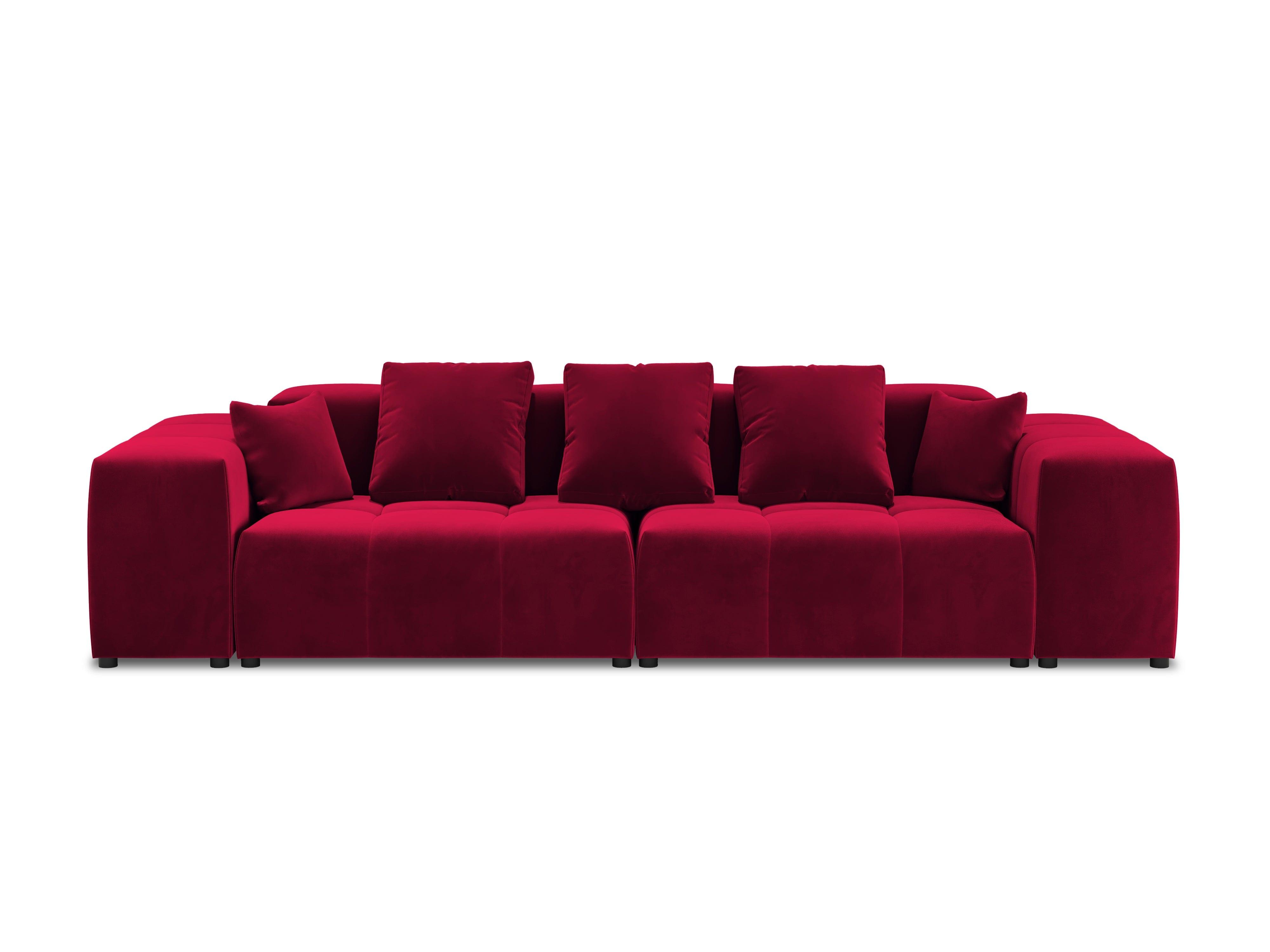 Sofa aksamitna ROME czerwony Cosmopolitan Design Eye on Design
