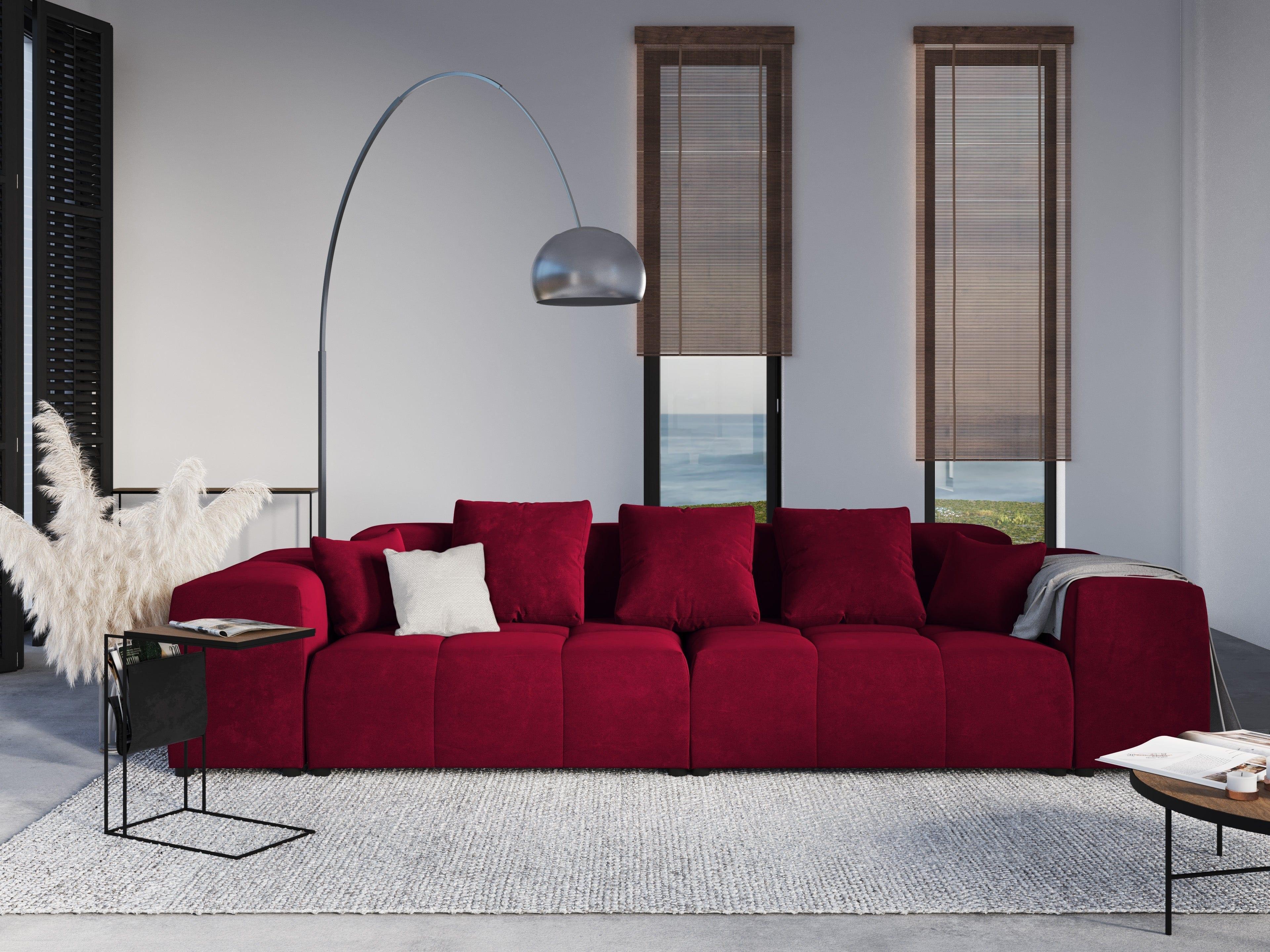 Sofa aksamitna ROME czerwony Cosmopolitan Design Eye on Design
