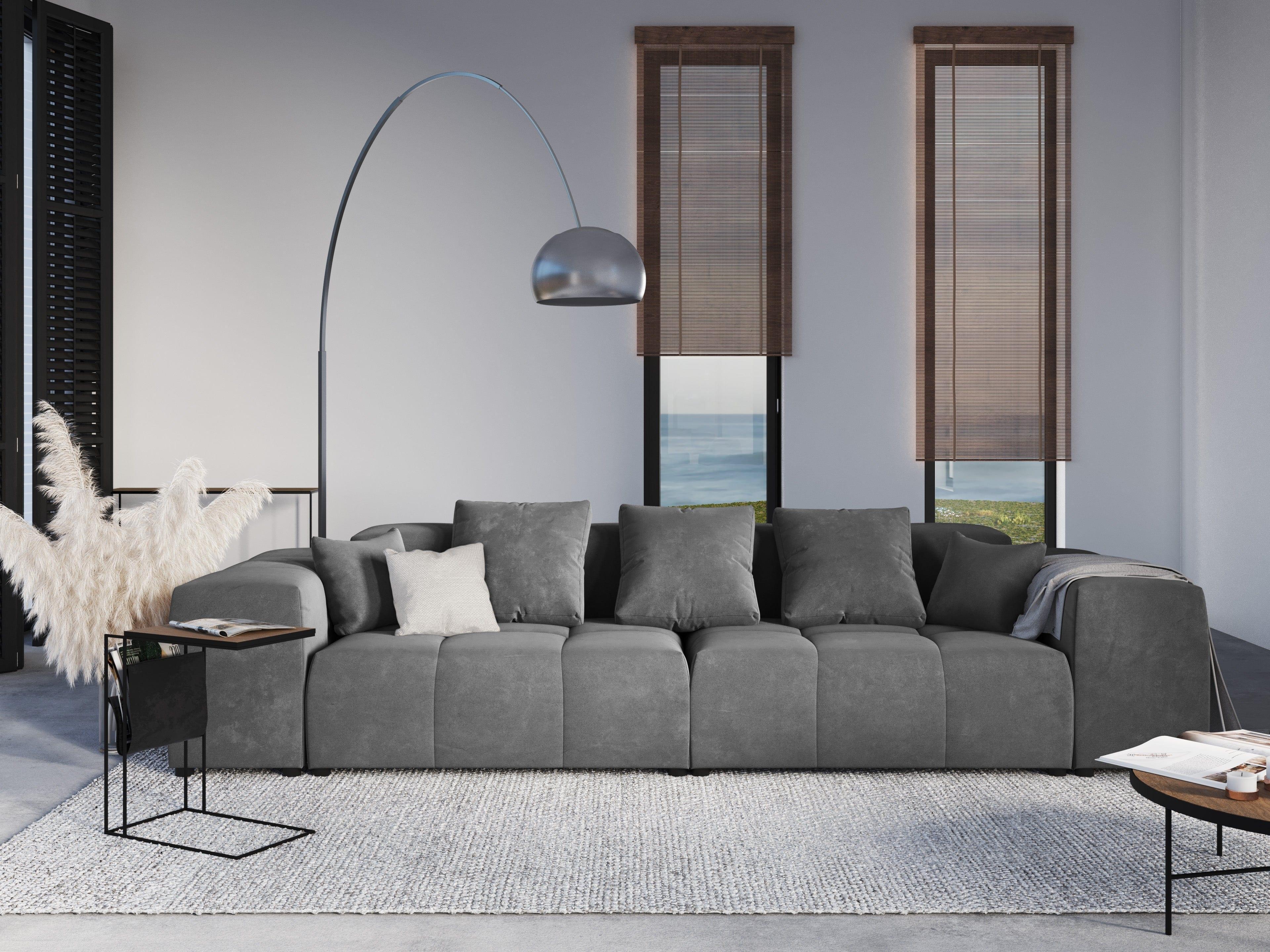 Sofa aksamitna ROME jasnoszary Cosmopolitan Design Eye on Design