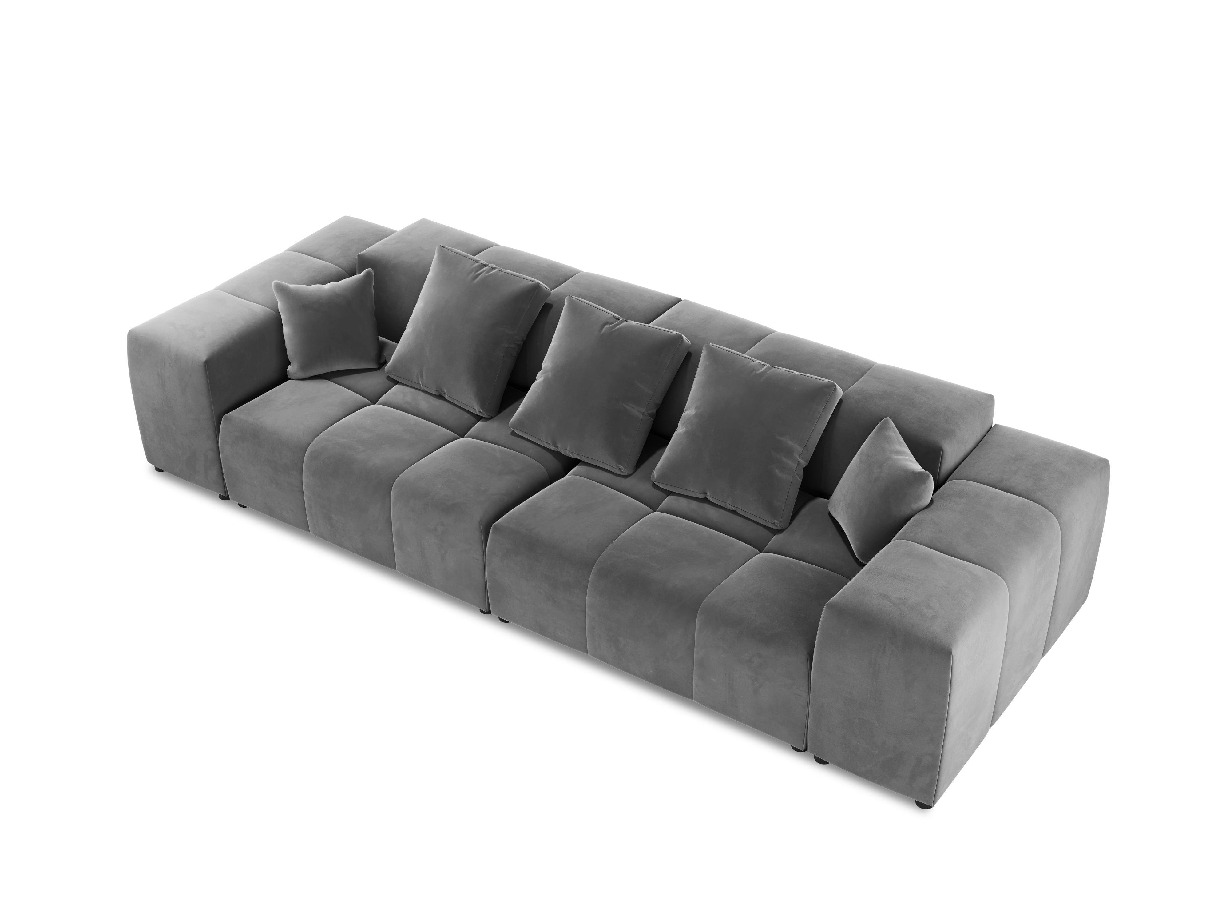 Sofa aksamitna ROME jasnoszary Cosmopolitan Design Eye on Design
