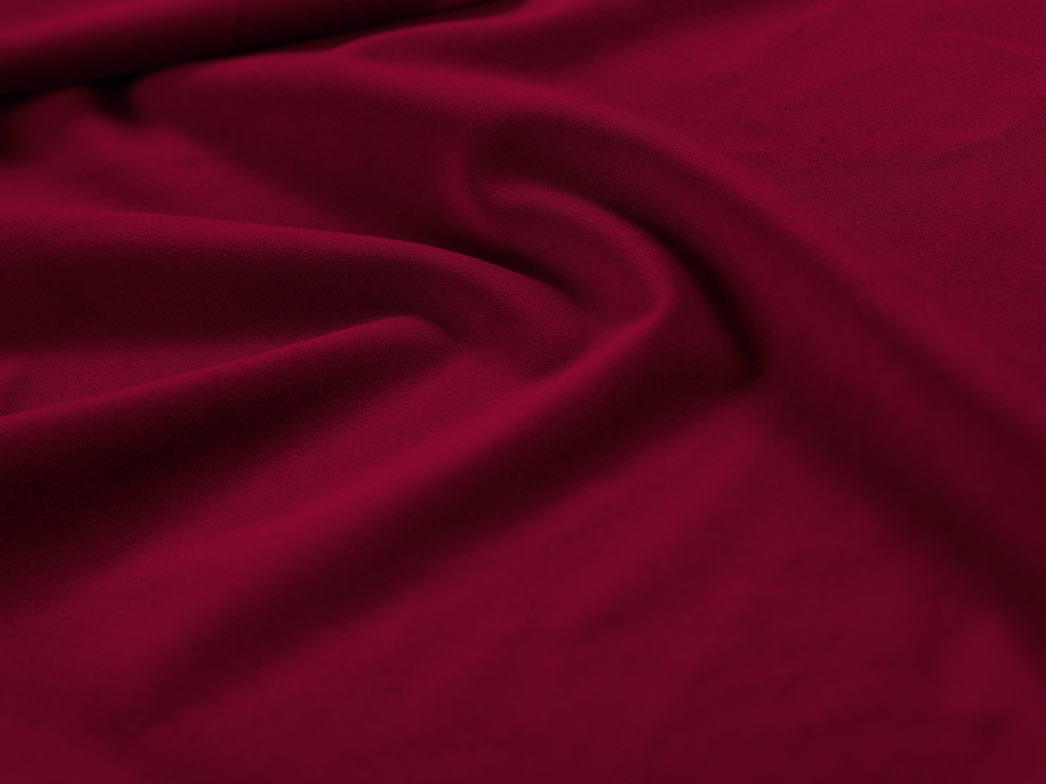 Sofa aksamitna z funkcją spania VERMONT czerwony Cosmopolitan Design Eye on Design