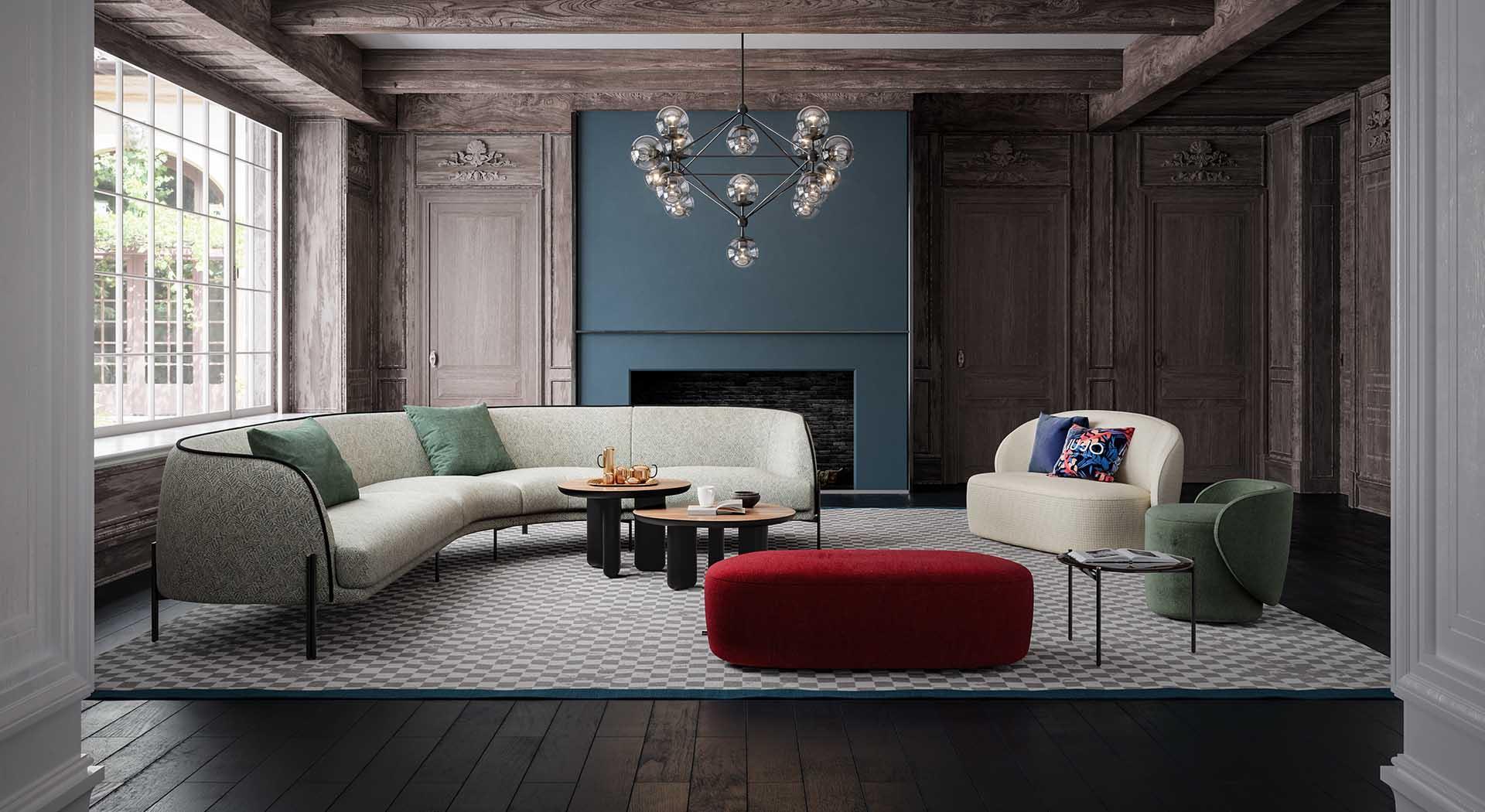 Sofa GUEST LOVESEAT brązowy Liu Jo Living Eye on Design