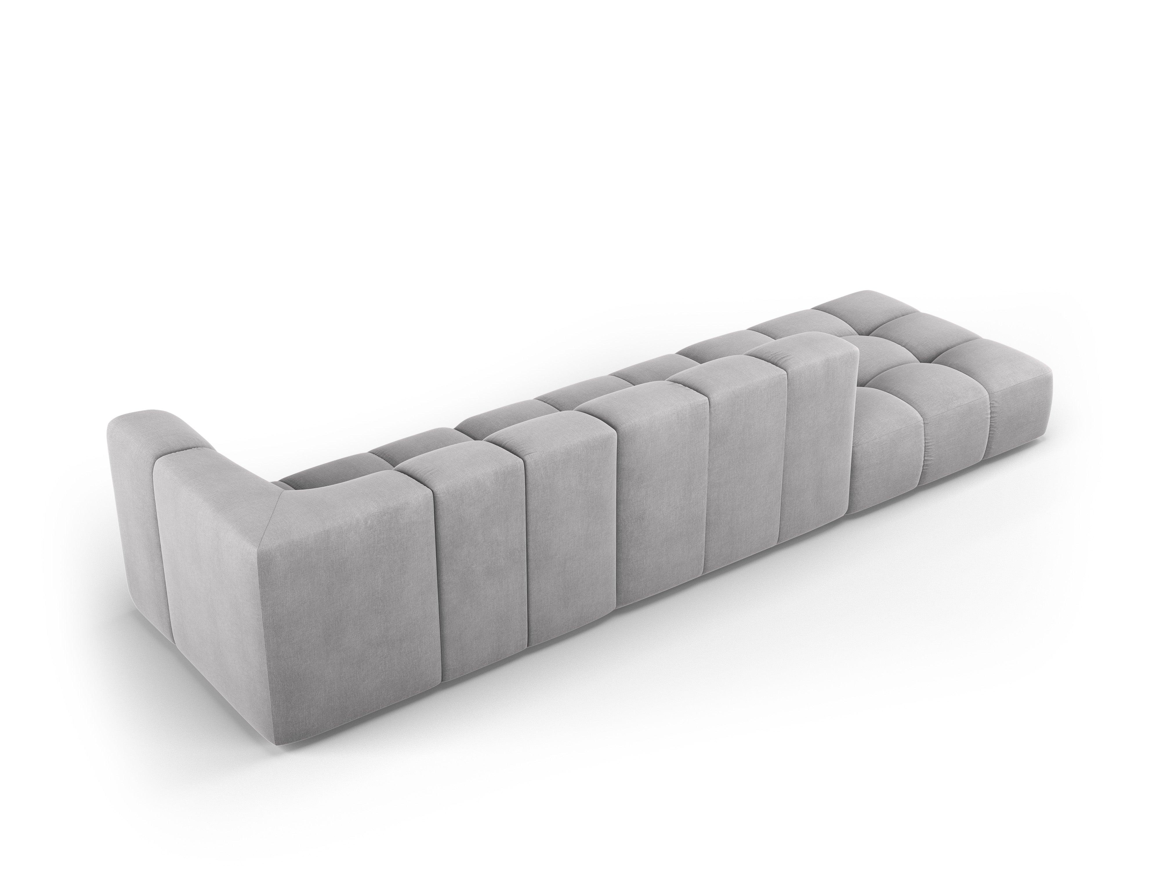 Sofa lewostronna FRANCESCA jasnoszary szenil Milo Casa Eye on Design