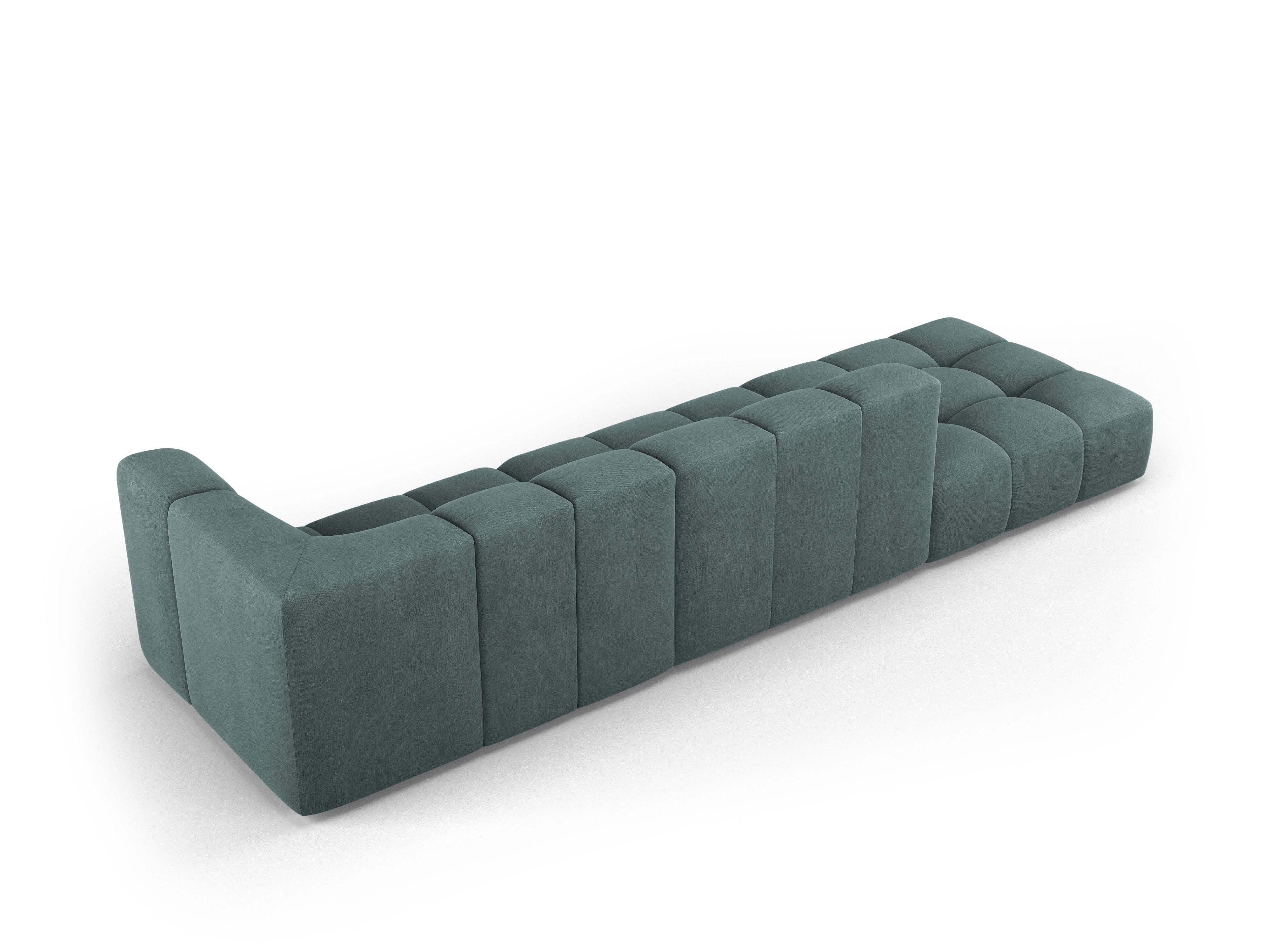 Sofa lewostronna FRANCESCA morska zieleń szenil Milo Casa Eye on Design