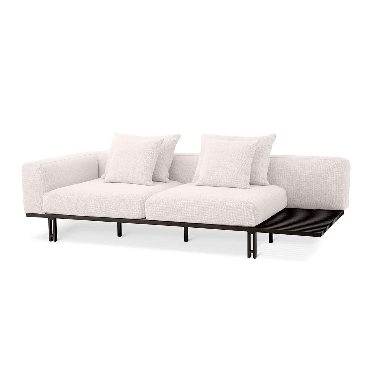 Sofa lewostronna HORACE złamana biel Eichholtz Eye on Design