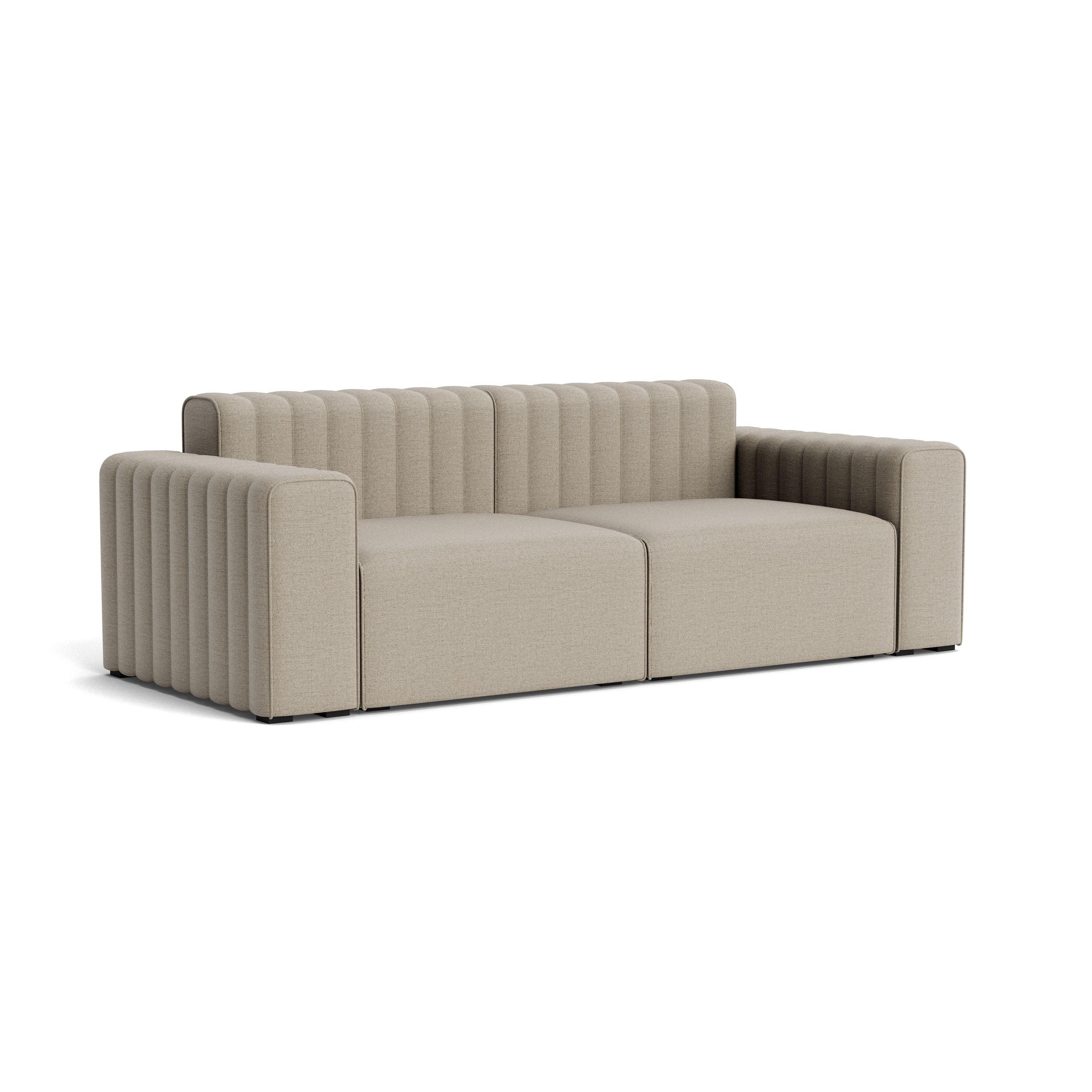Sofa modułowa 2-osobowa RIFF len beżowy NORR11 Eye on Design