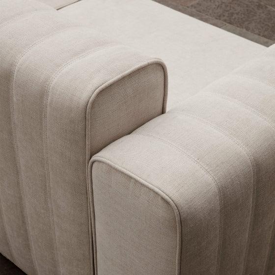 Sofa modułowa 2-osobowa RIFF len beżowy NORR11 Eye on Design