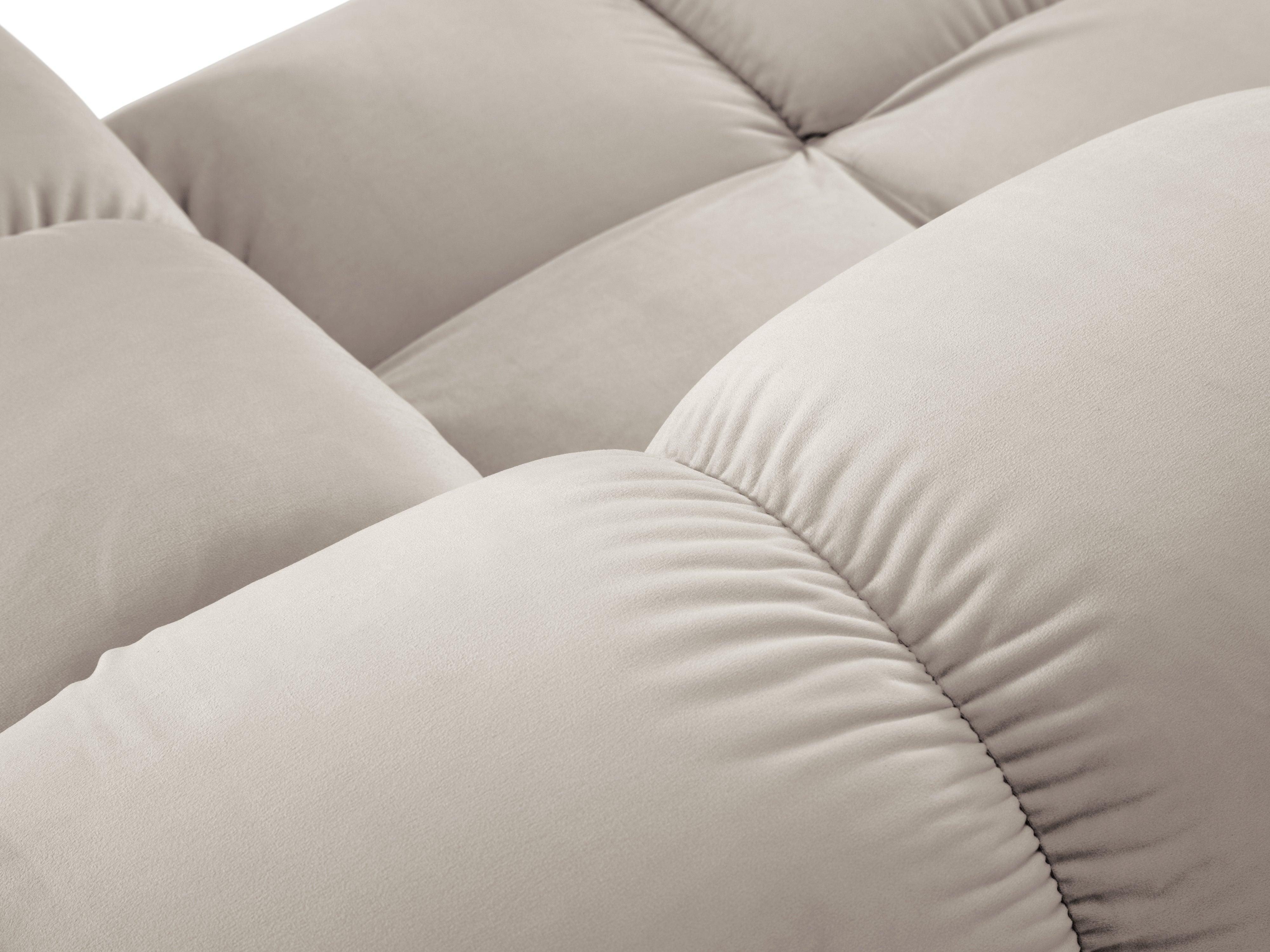 Sofa modułowa aksamitna lewostronna 4-osobowa TROPEA jasnobeżowy Milo Casa Eye on Design