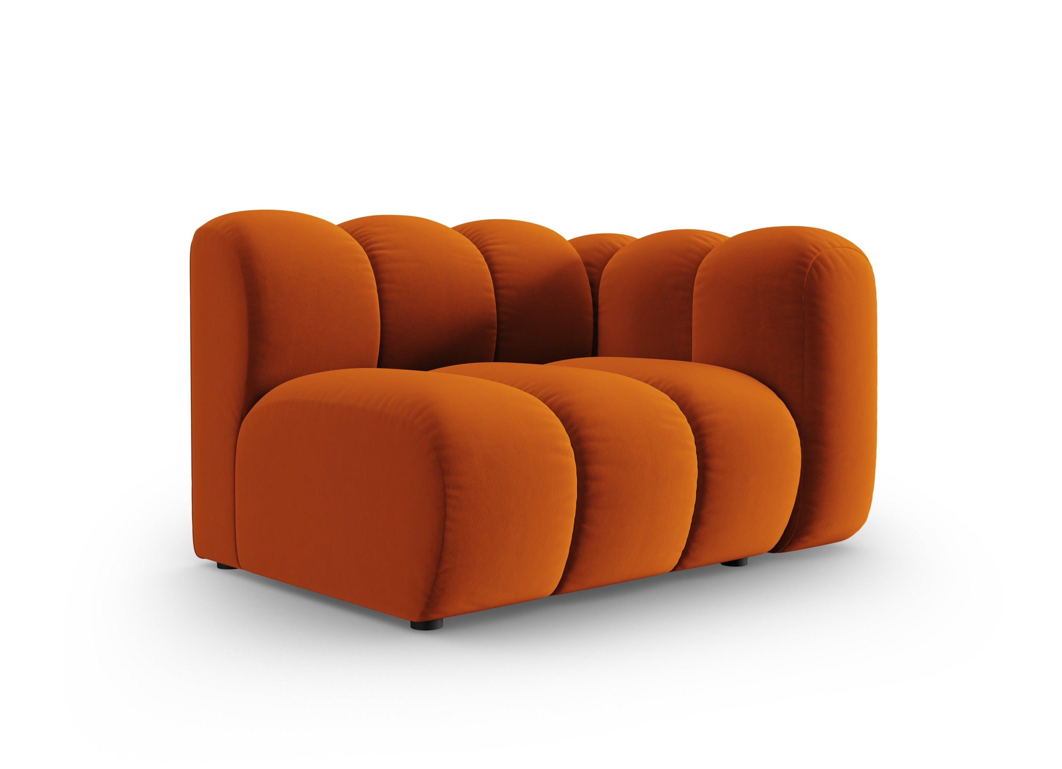 Sofa modułowa aksamitna prawostronna SKYLER ceglany - element końcowy Interieurs 86 Eye on Design
