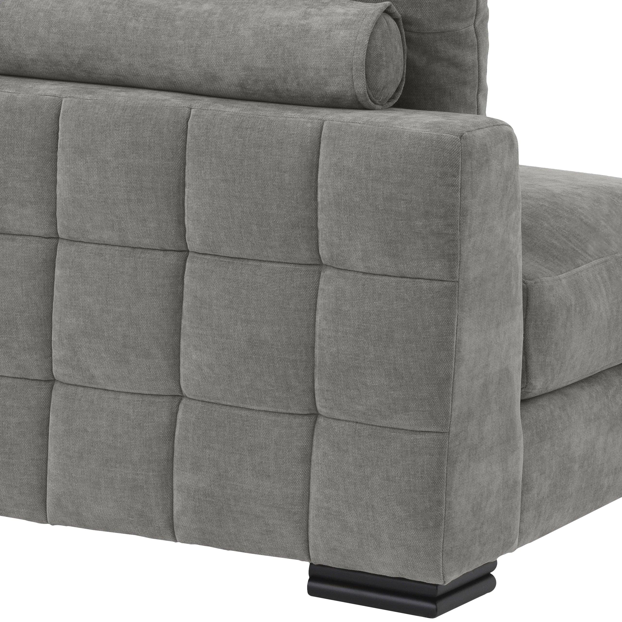 Sofa modułowa CLIFFORD - element środkowy 2-osobowy szary Eichholtz Eye on Design