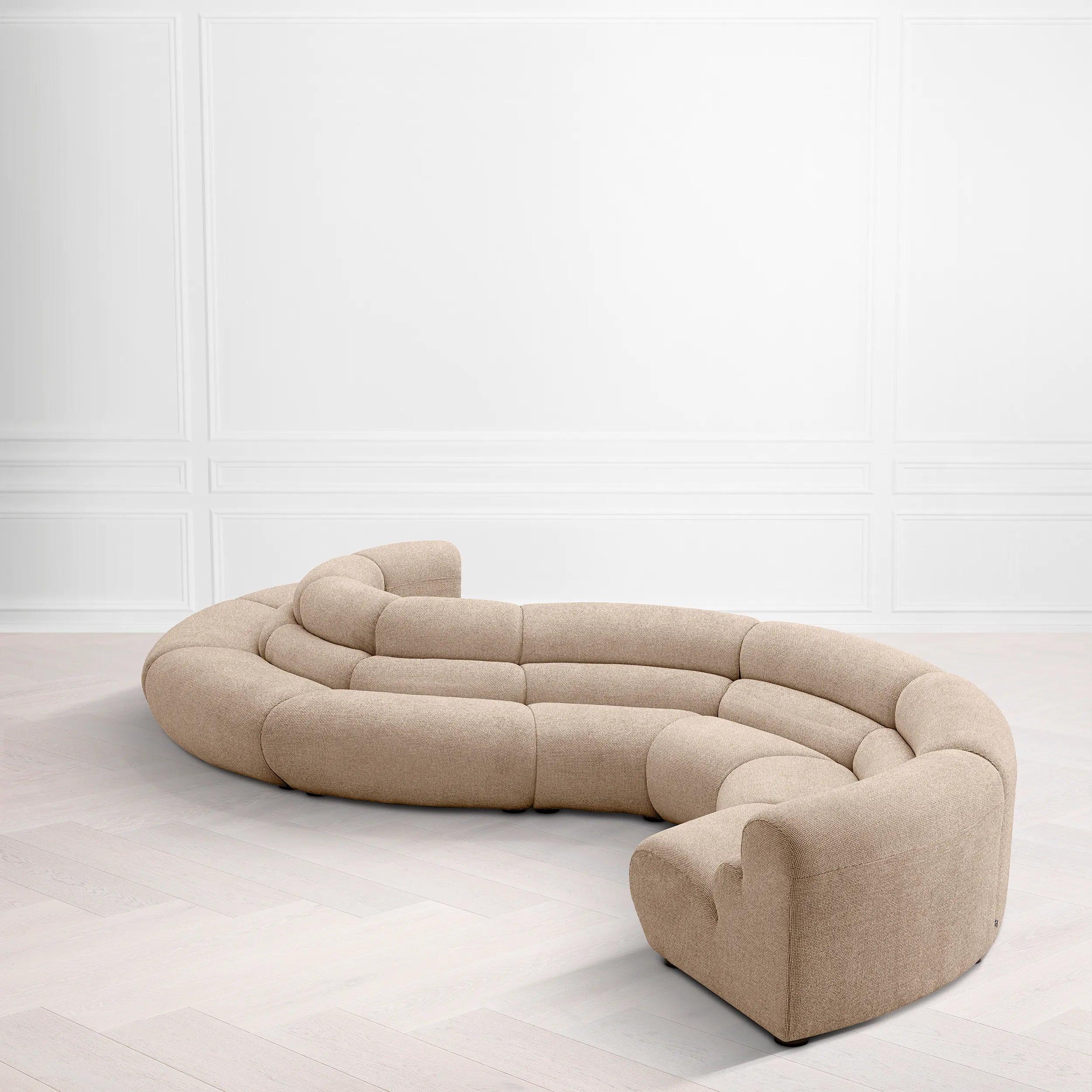 Sofa modułowa LINDAU - narożnik wewnętrzny piaskowy Eichholtz Eye on Design