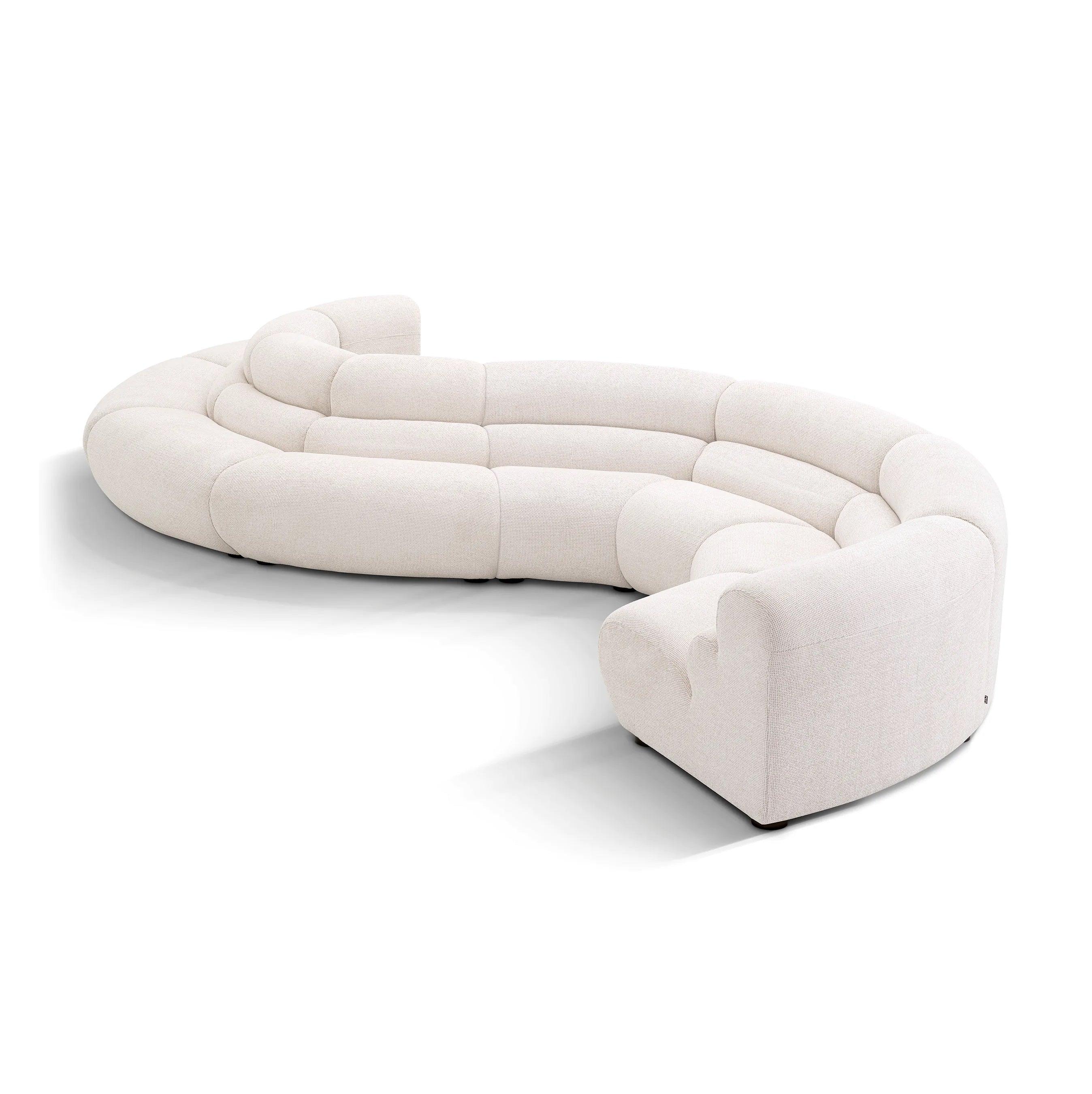 Sofa modułowa LINDAU - narożnik zewnętrzny biały Eichholtz Eye on Design