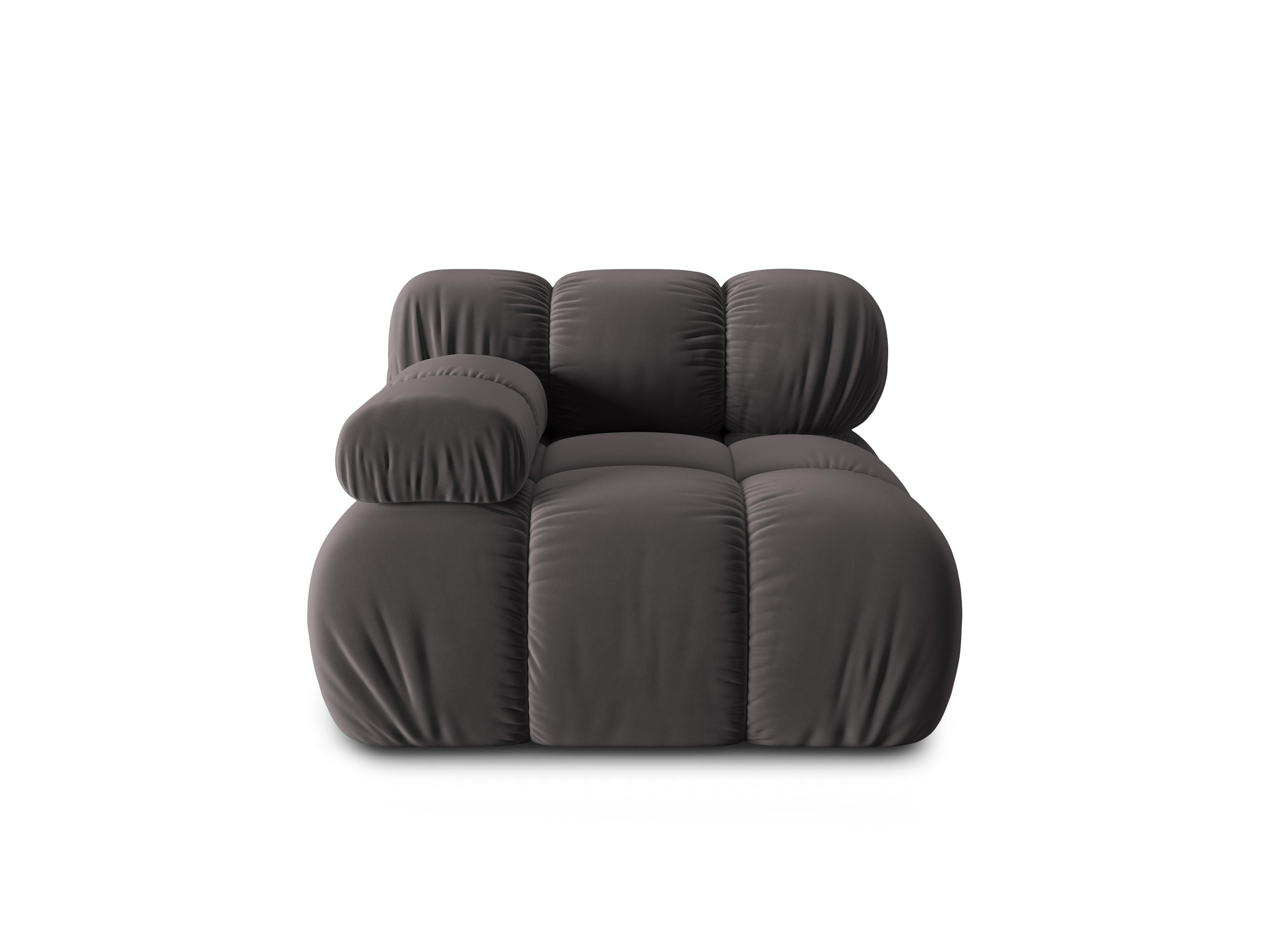 Sofa modułowa TROPEA - moduł lewostronny ciemnoszary Milo Casa Eye on Design