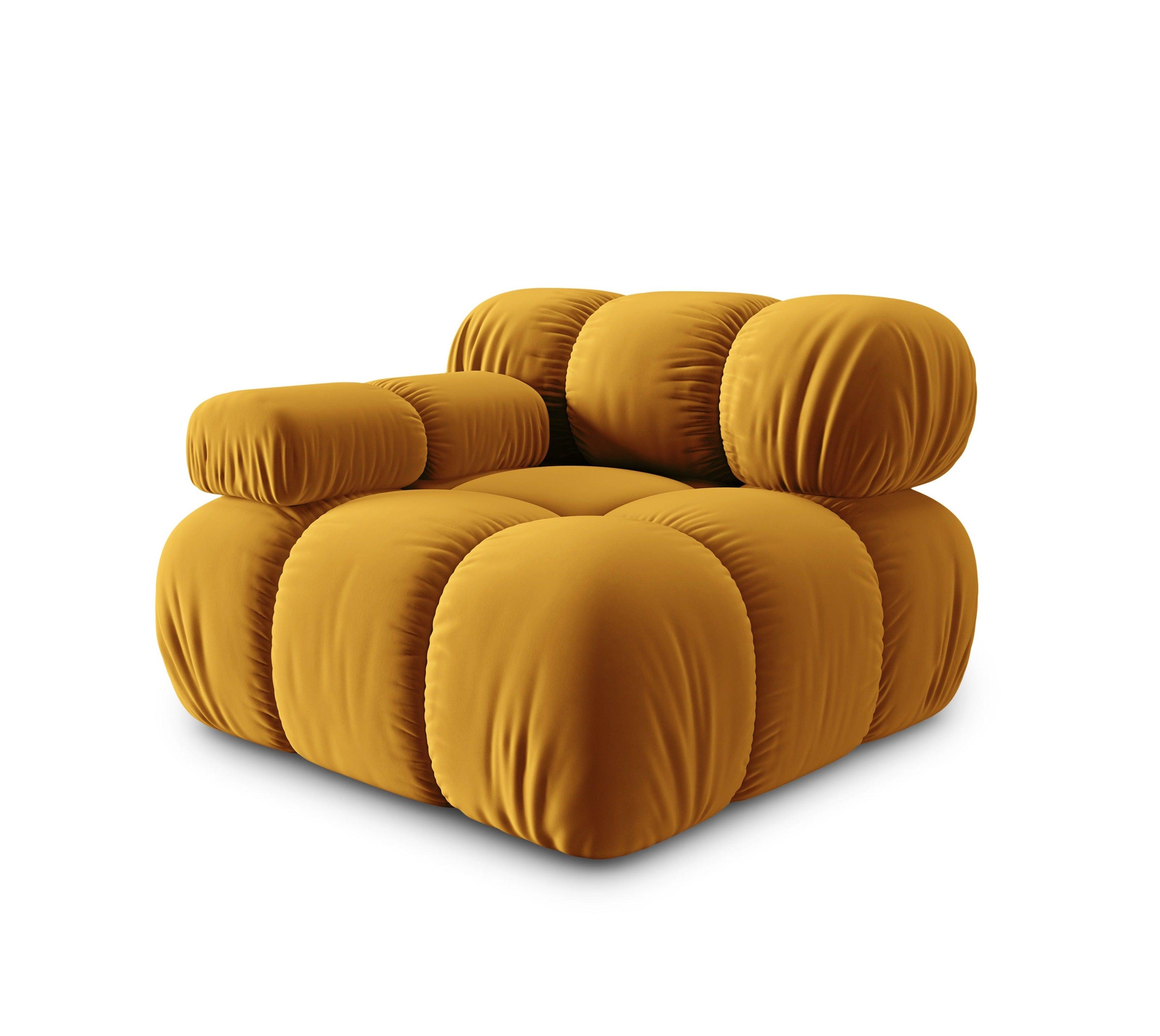 Sofa modułowa TROPEA - moduł lewostronny musztardowy Milo Casa Eye on Design