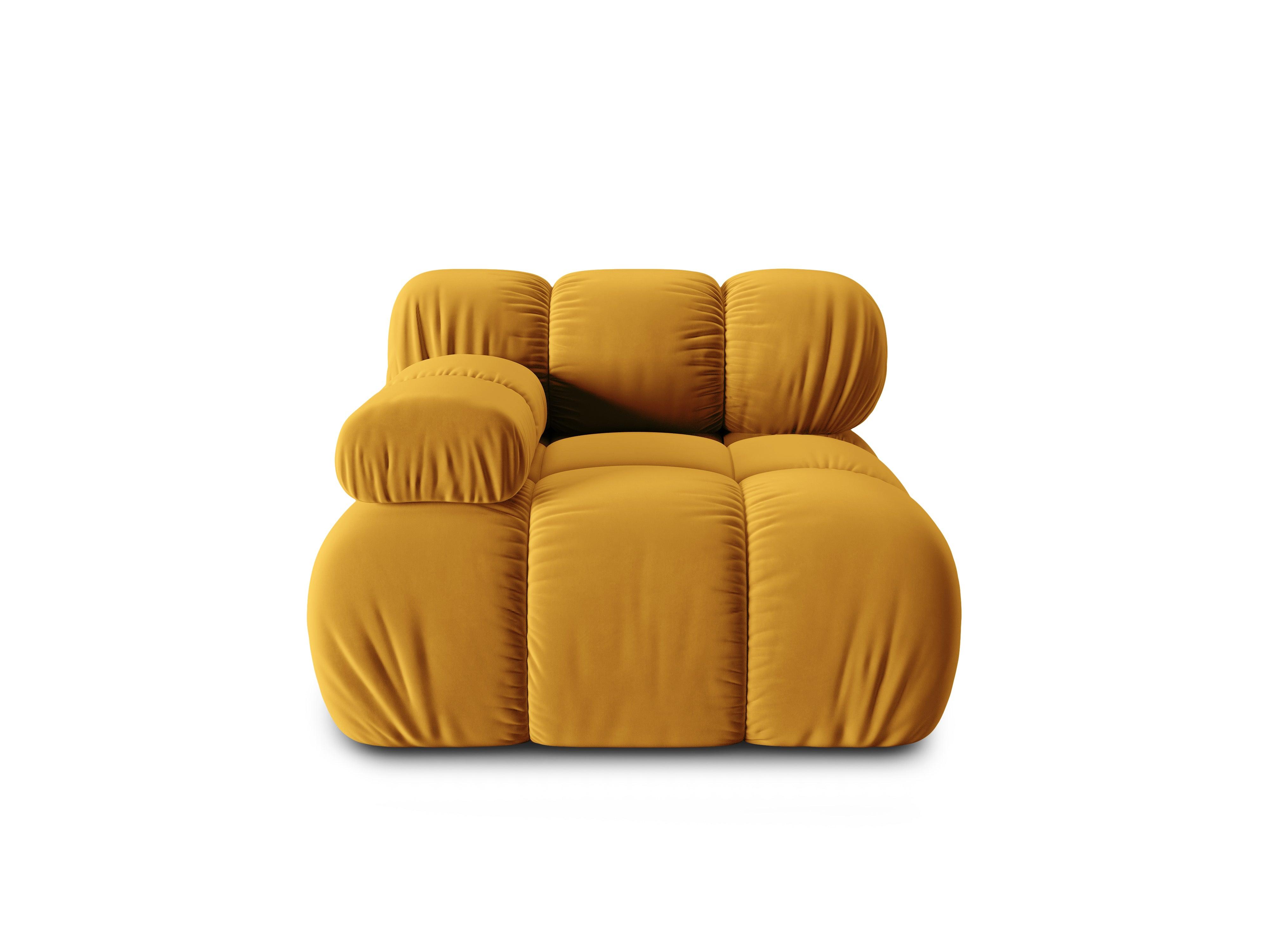 Sofa modułowa TROPEA - moduł lewostronny musztardowy Milo Casa Eye on Design