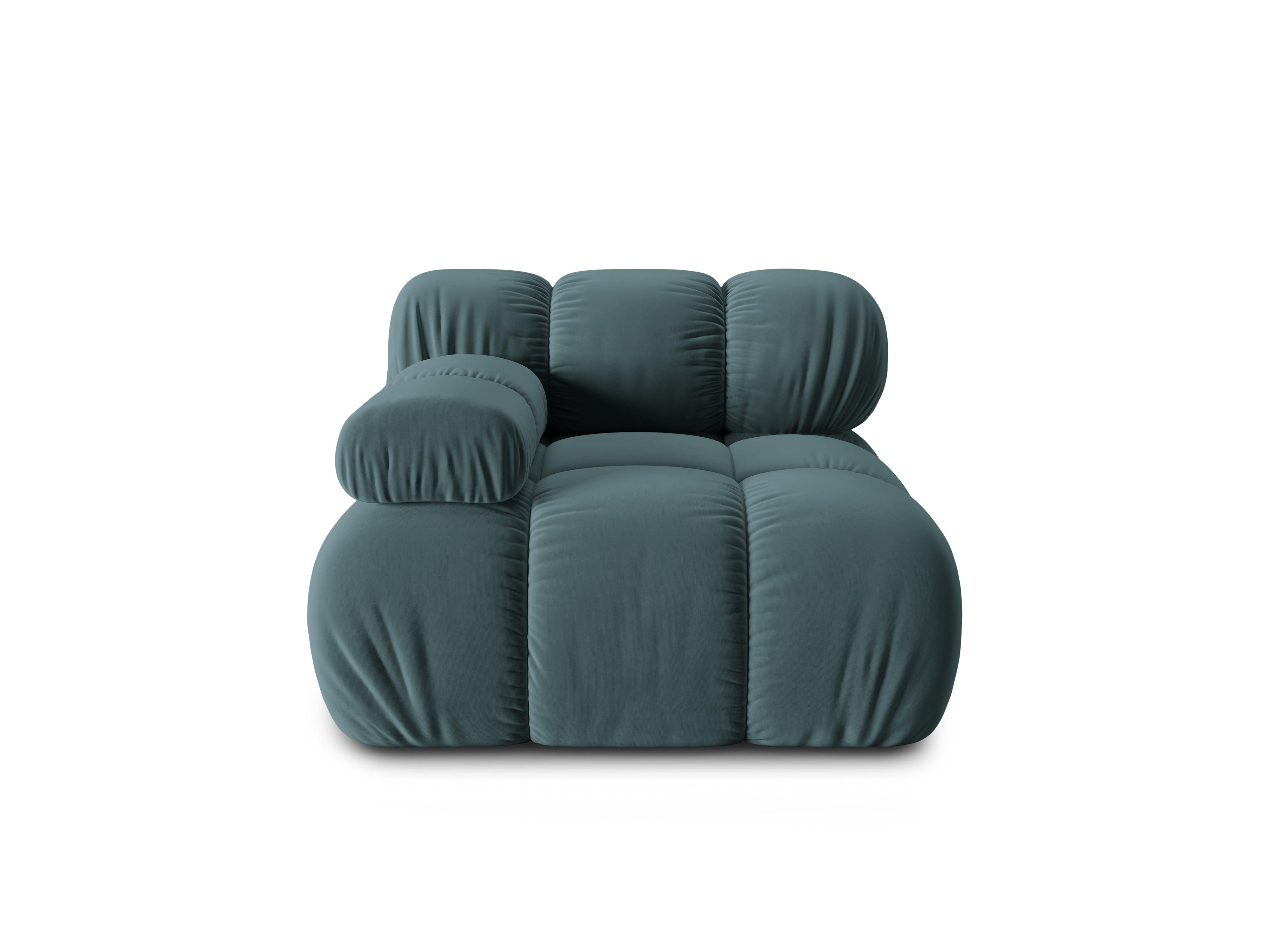Sofa modułowa TROPEA - moduł lewostronny petrol Milo Casa Eye on Design