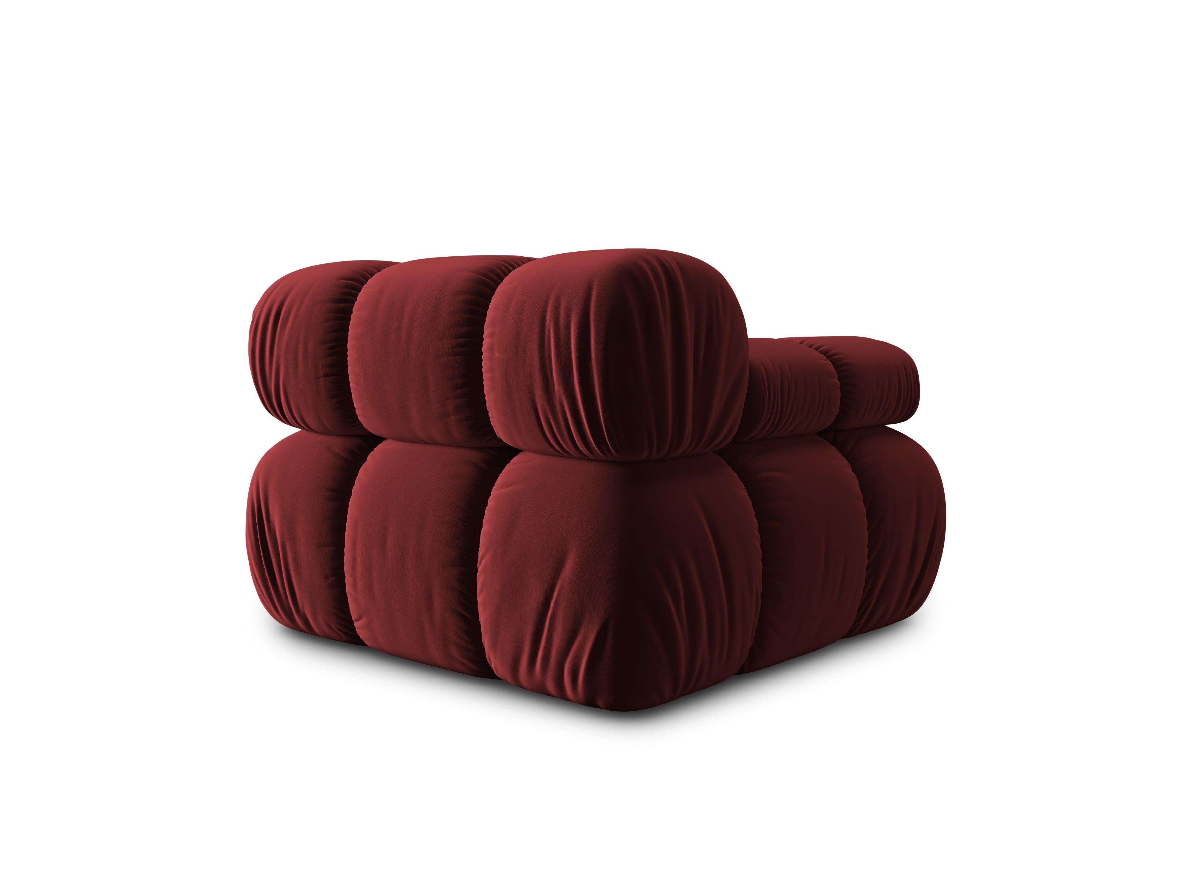Sofa modułowa TROPEA - moduł lewostronny rubinowy Milo Casa Eye on Design