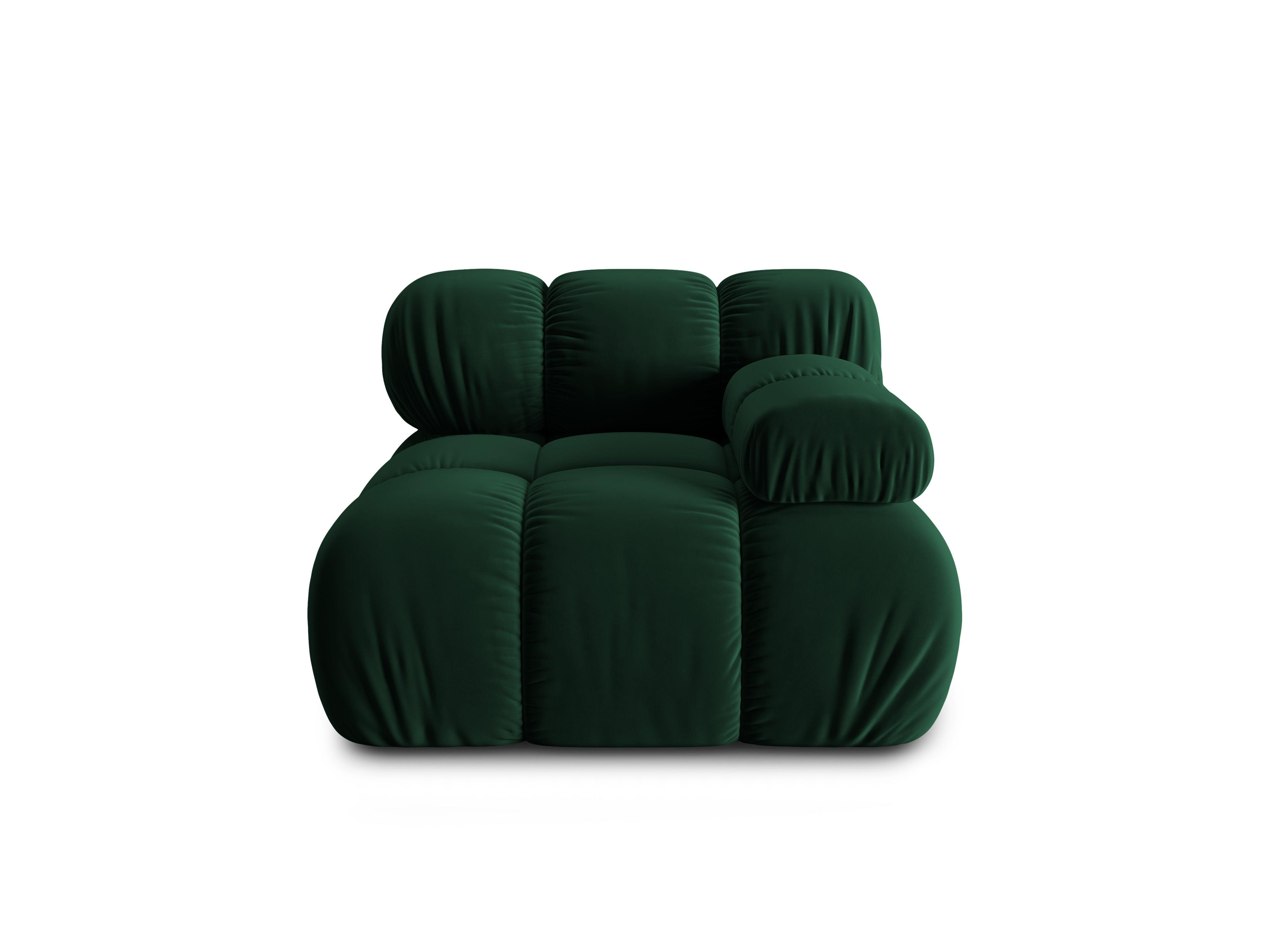 Sofa modułowa TROPEA - moduł prawostronny butelkowa zieleń Milo Casa Eye on Design