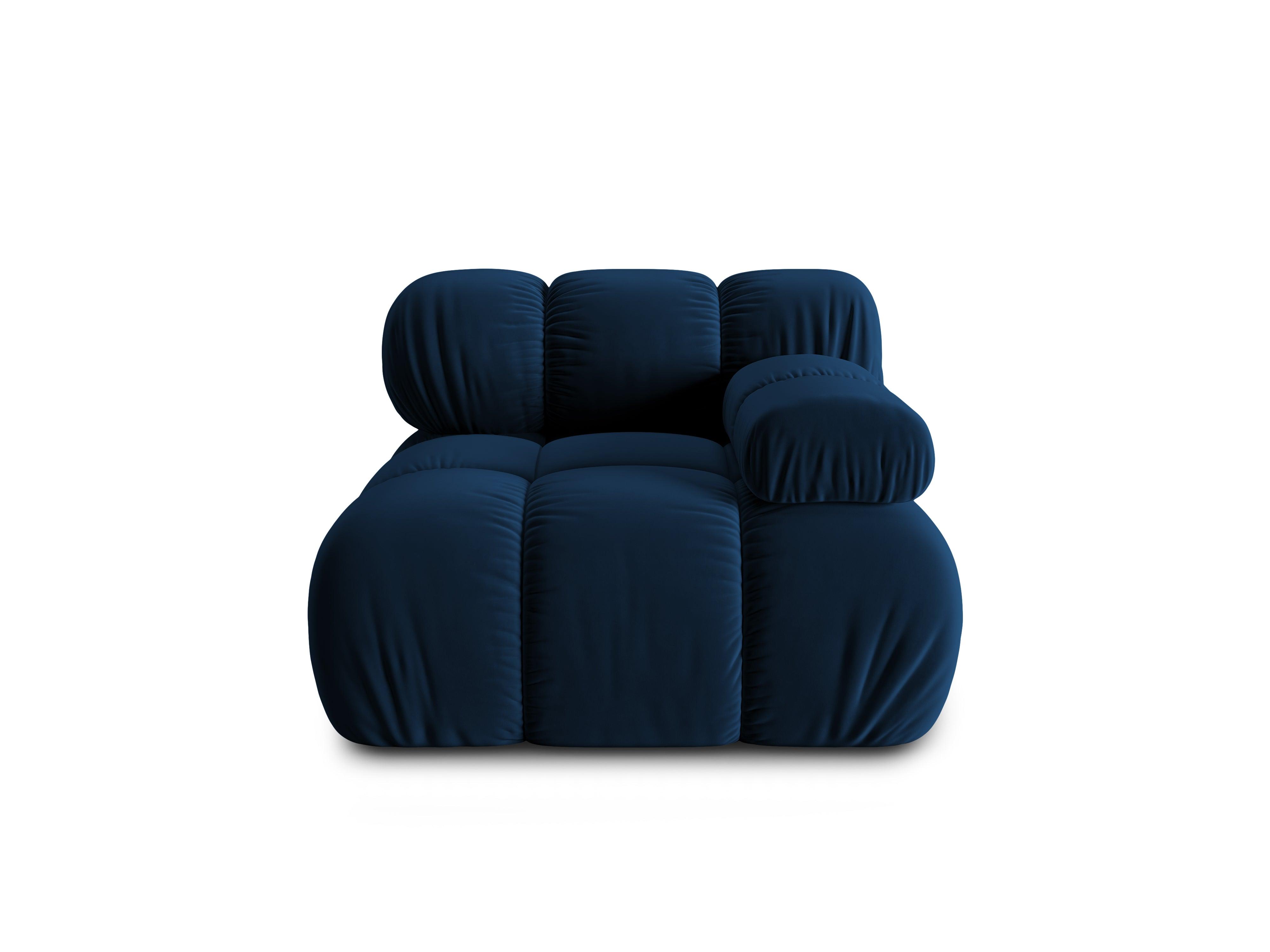Sofa modułowa TROPEA - moduł prawostronny granat królewski Milo Casa Eye on Design
