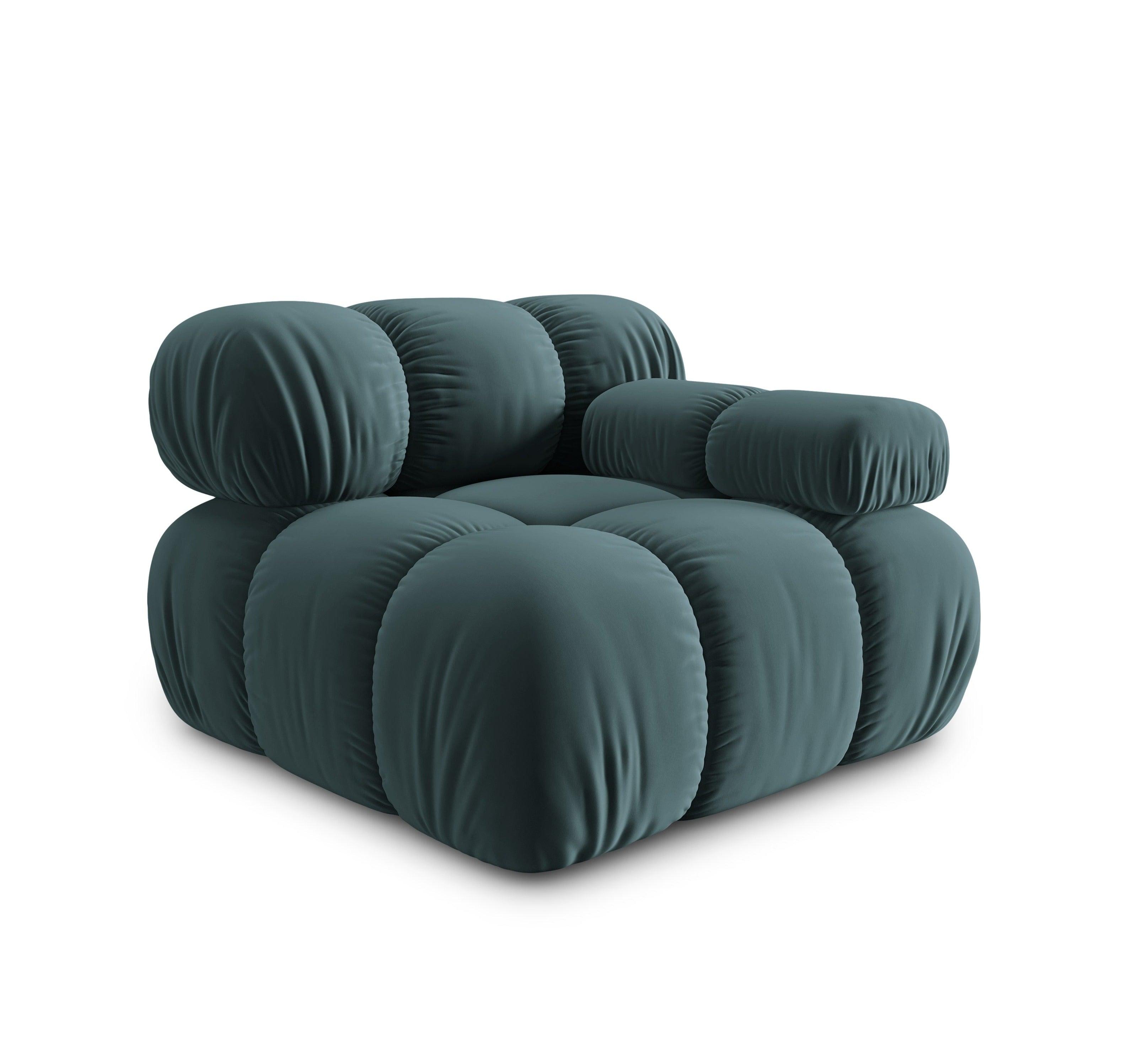 Sofa modułowa TROPEA - moduł prawostronny petrol Milo Casa Eye on Design