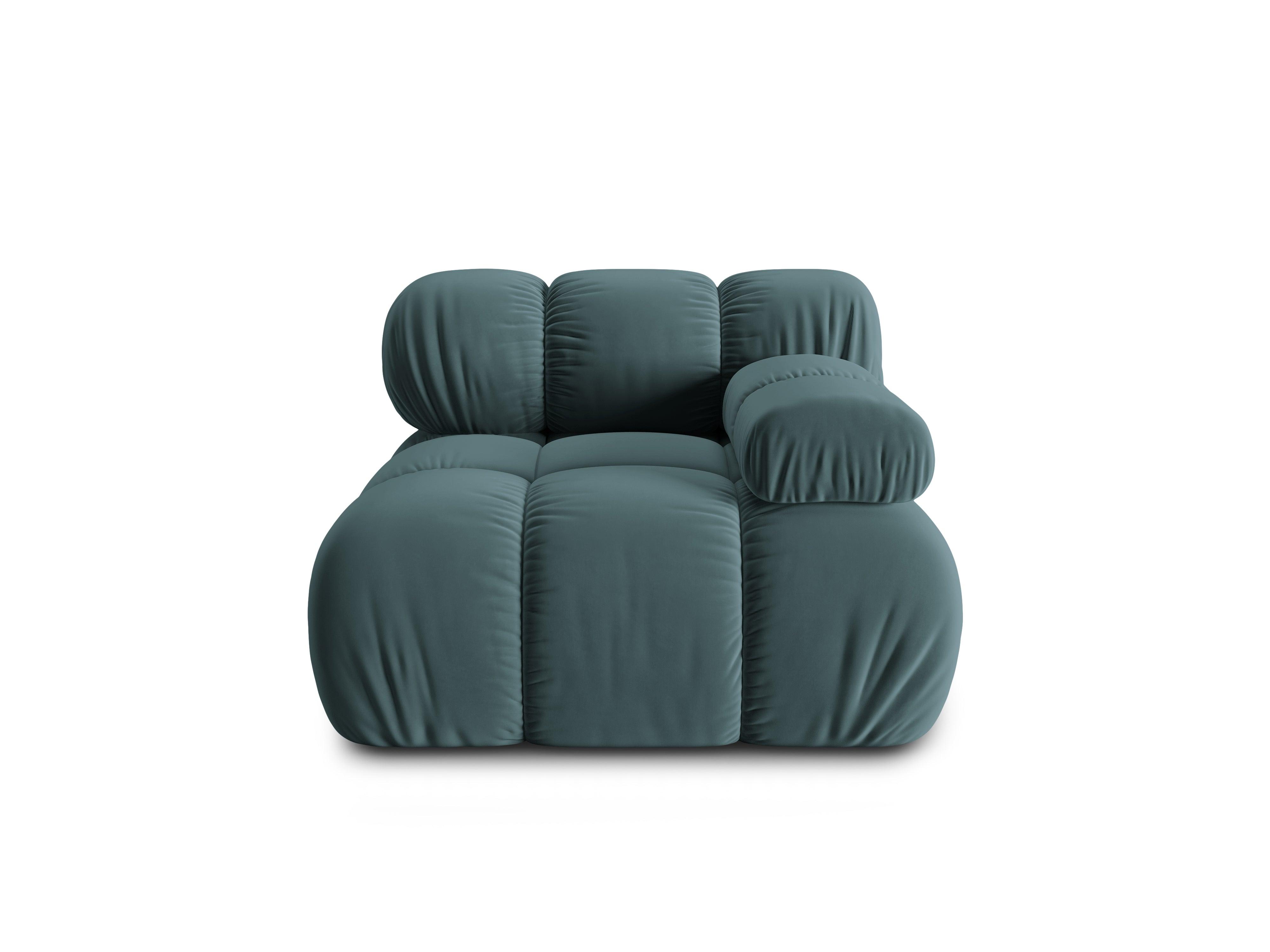 Sofa modułowa TROPEA - moduł prawostronny petrol Milo Casa Eye on Design