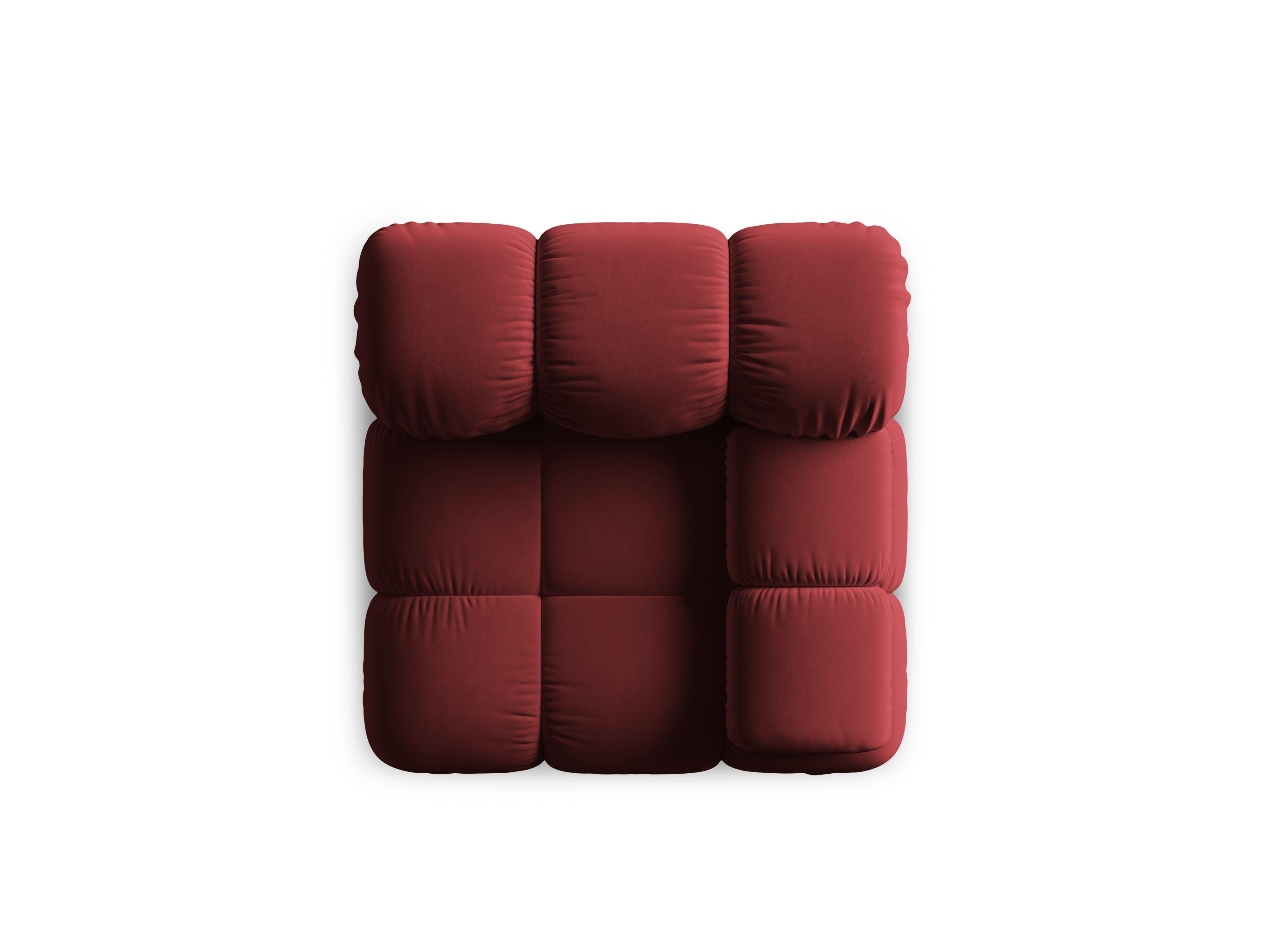 Sofa modułowa TROPEA - moduł prawostronny rubinowy Milo Casa Eye on Design