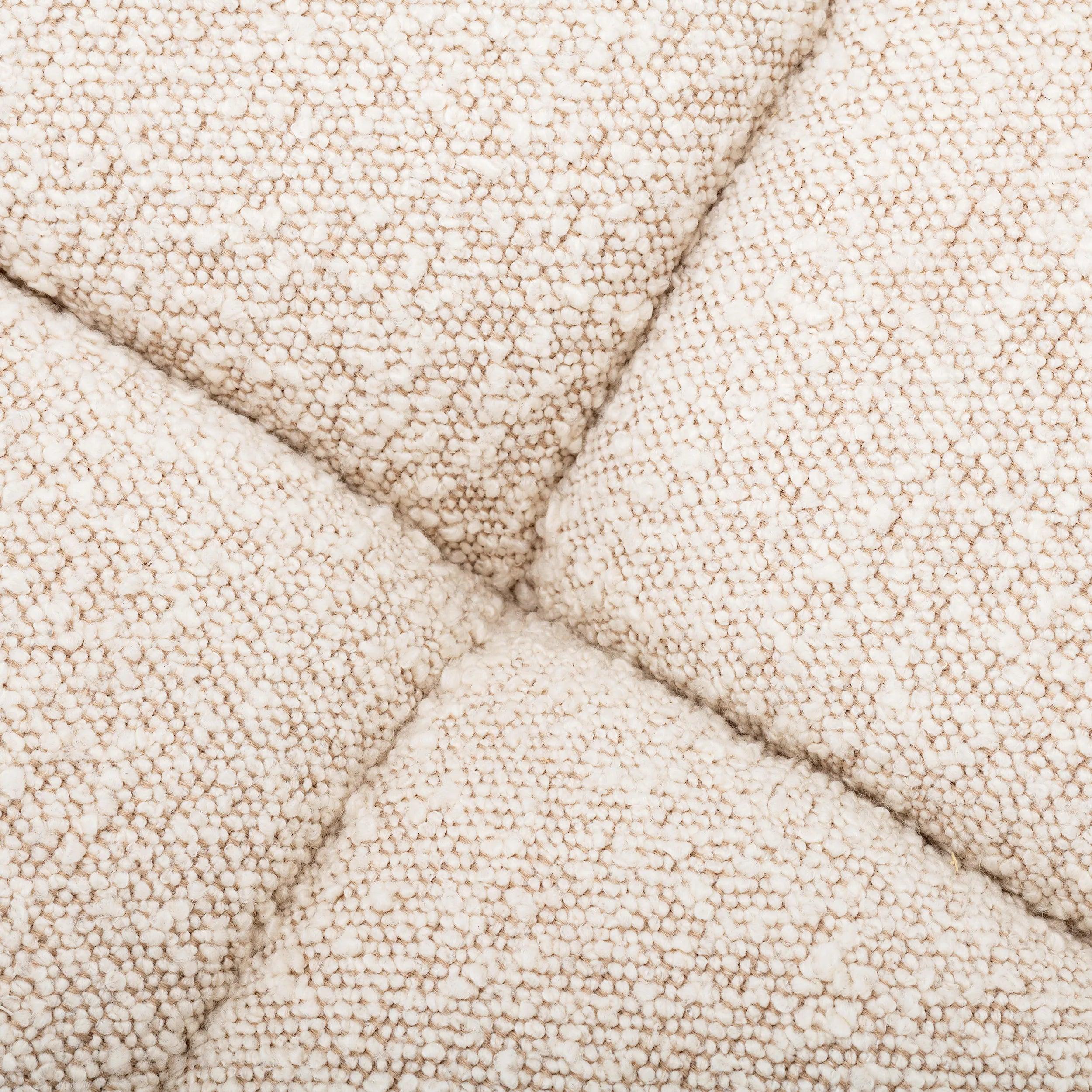 Sofa modułowa w tkaninie boucle DEAN - siedzisko narożne kremowe Eichholtz Eye on Design