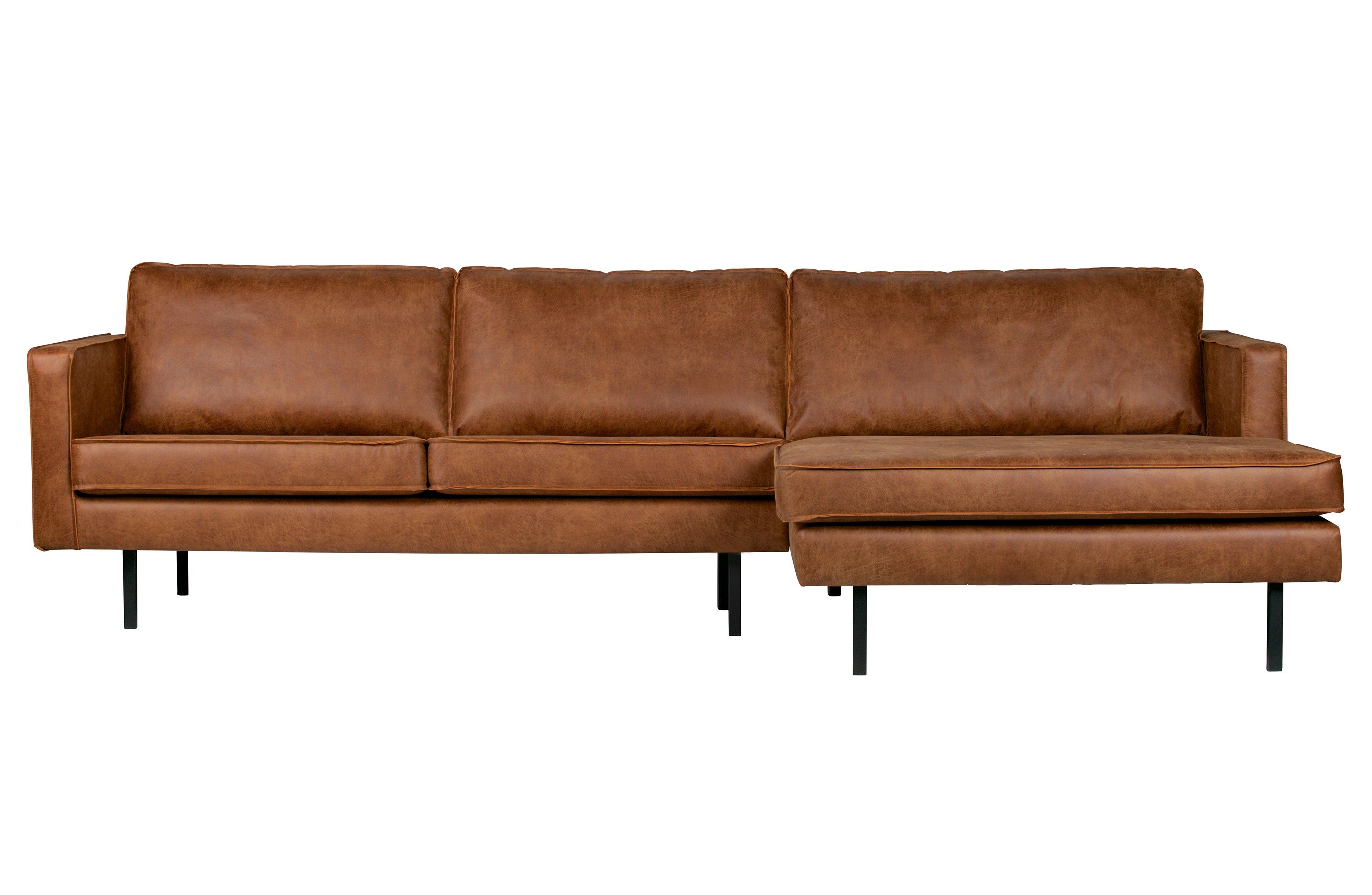 Sofa narożna prawostronna skórzana RODEO koniakowy Be Pure Eye on Design