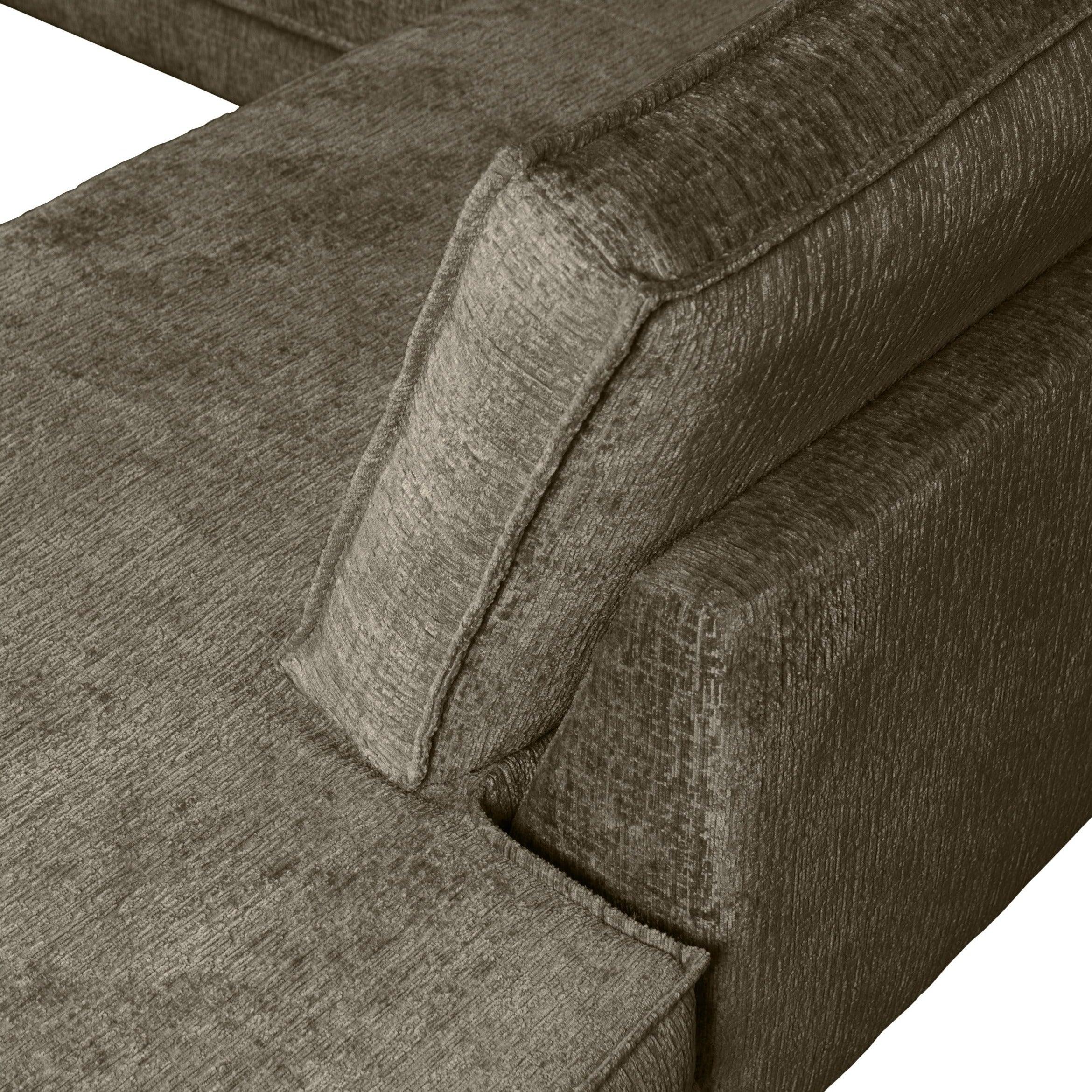 Sofa narożna welurowa lewostronna RODEO ciemnozielony Be Pure Eye on Design