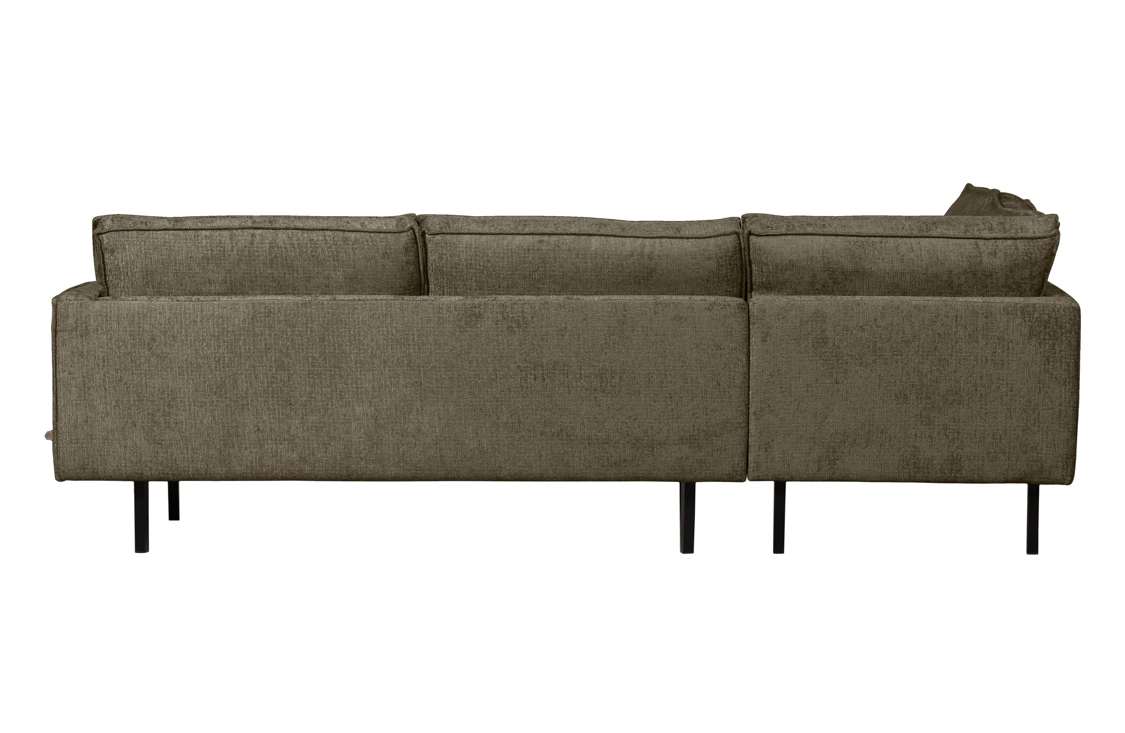 Sofa narożna welurowa lewostronna RODEO ciemnozielony Be Pure Eye on Design