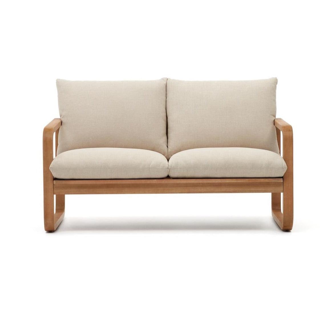 Sofa ogrodowa 2-osobowa SACALETA lite drewno eukaliptusowe La Forma Eye on Design