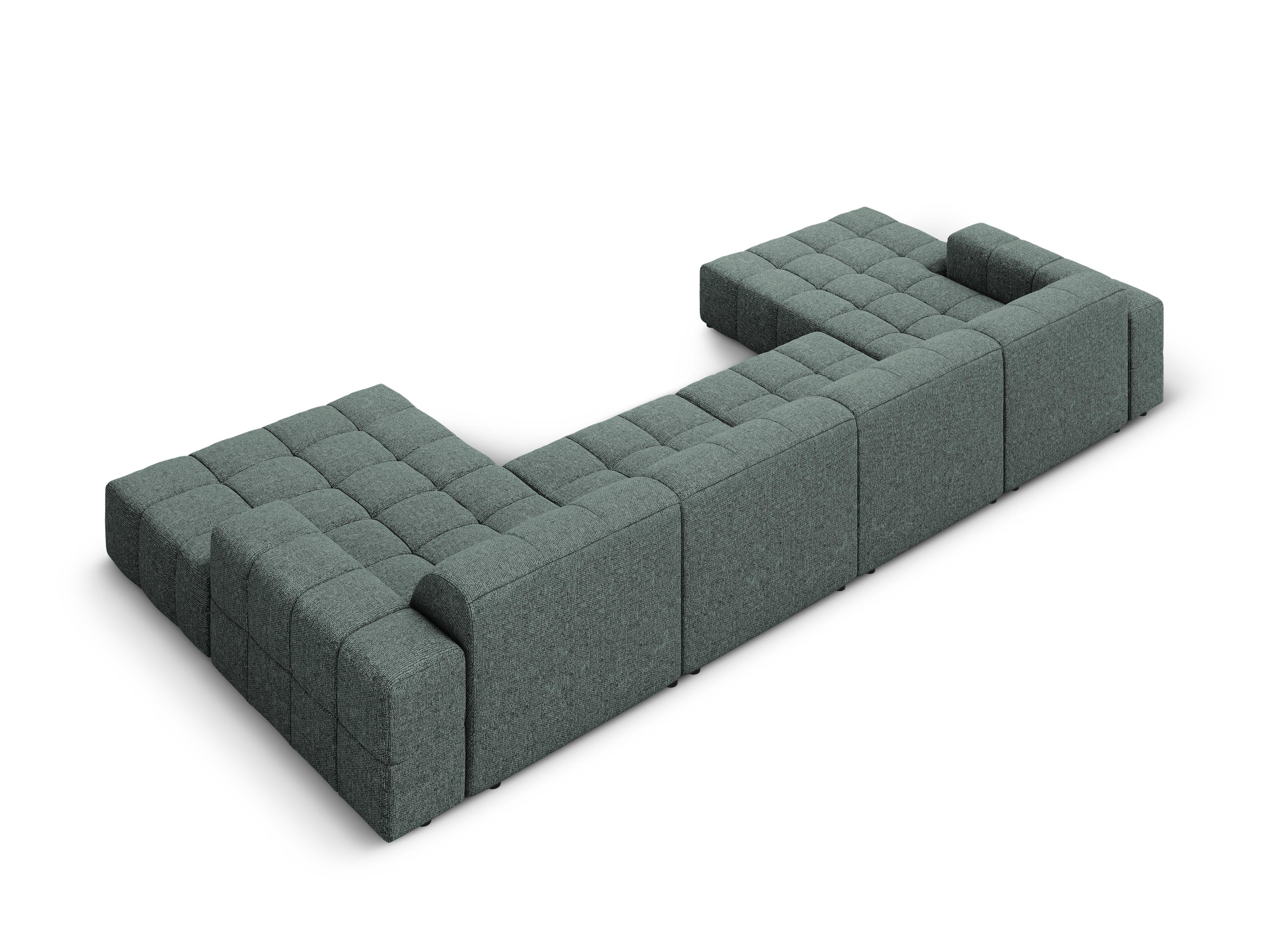 Sofa panoramiczna 6-osobowa CHICAGO petrol szenil Cosmopolitan Design Eye on Design