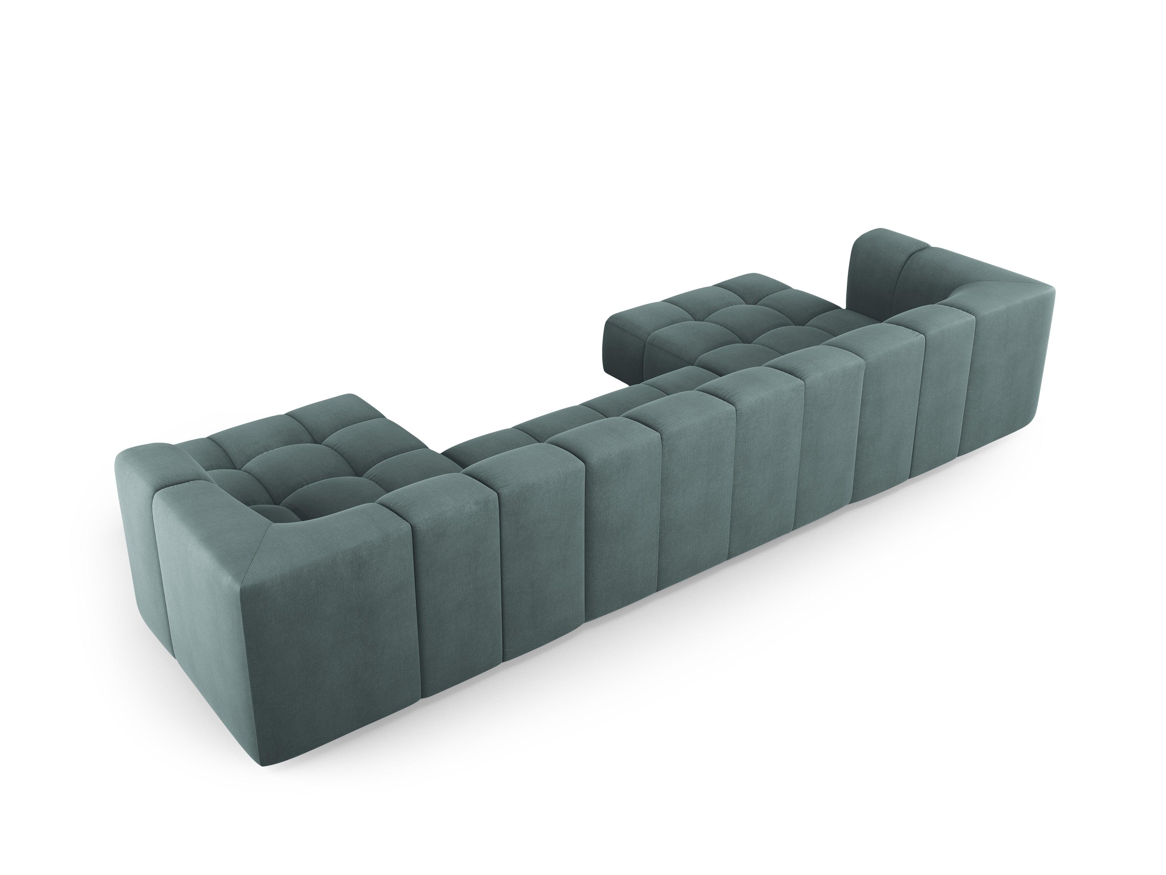 Sofa panoramiczna FRANCESCA morska zieleń szenil Milo Casa Eye on Design