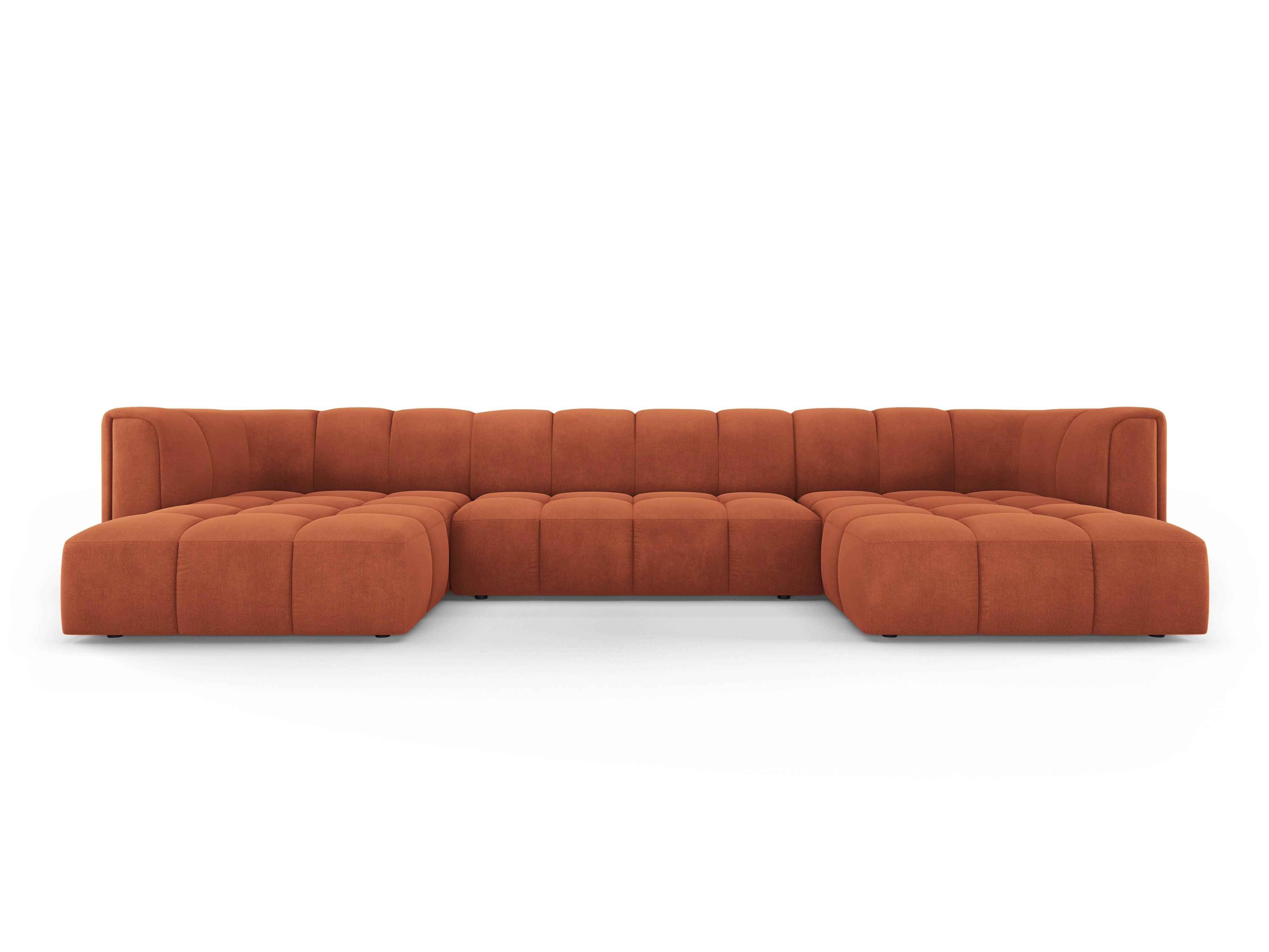 Sofa panoramiczna FRANCESCA terracotta szenil Milo Casa Eye on Design