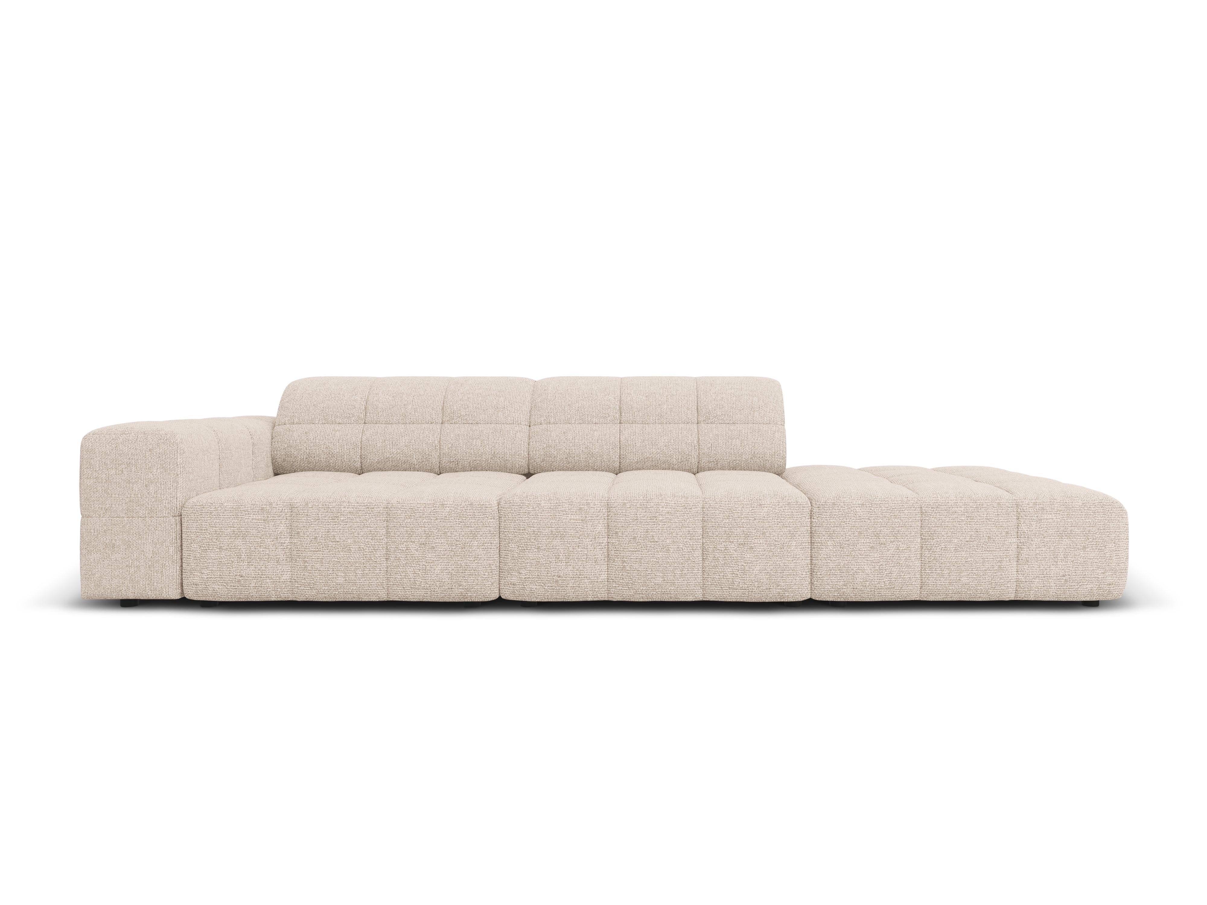 Sofa prawostronna 3-osobowa CHICAGO beżowy szenil Cosmopolitan Design Eye on Design