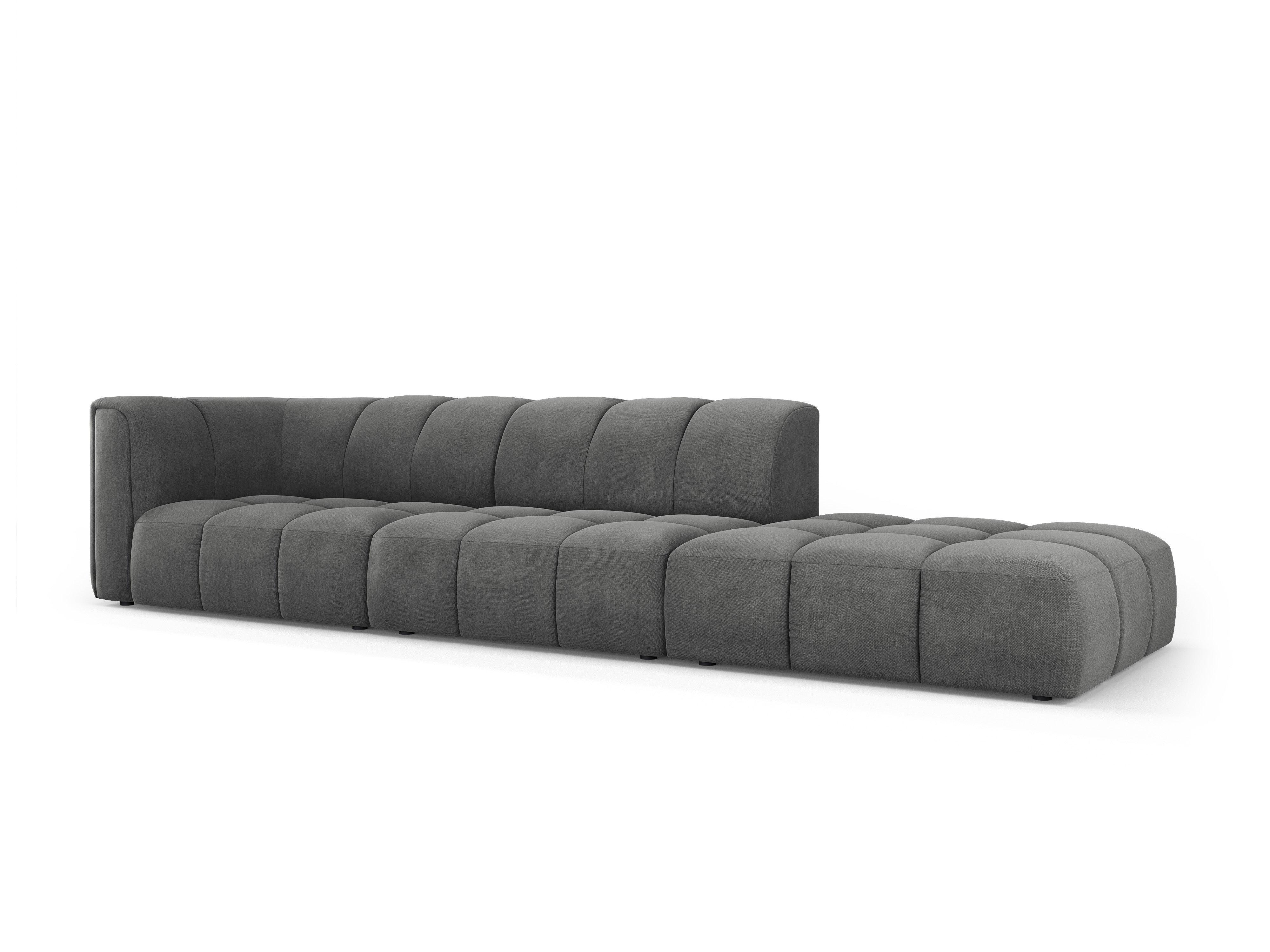 Sofa prawostronna FRANCESCA ciemnoszary szenil Milo Casa Eye on Design