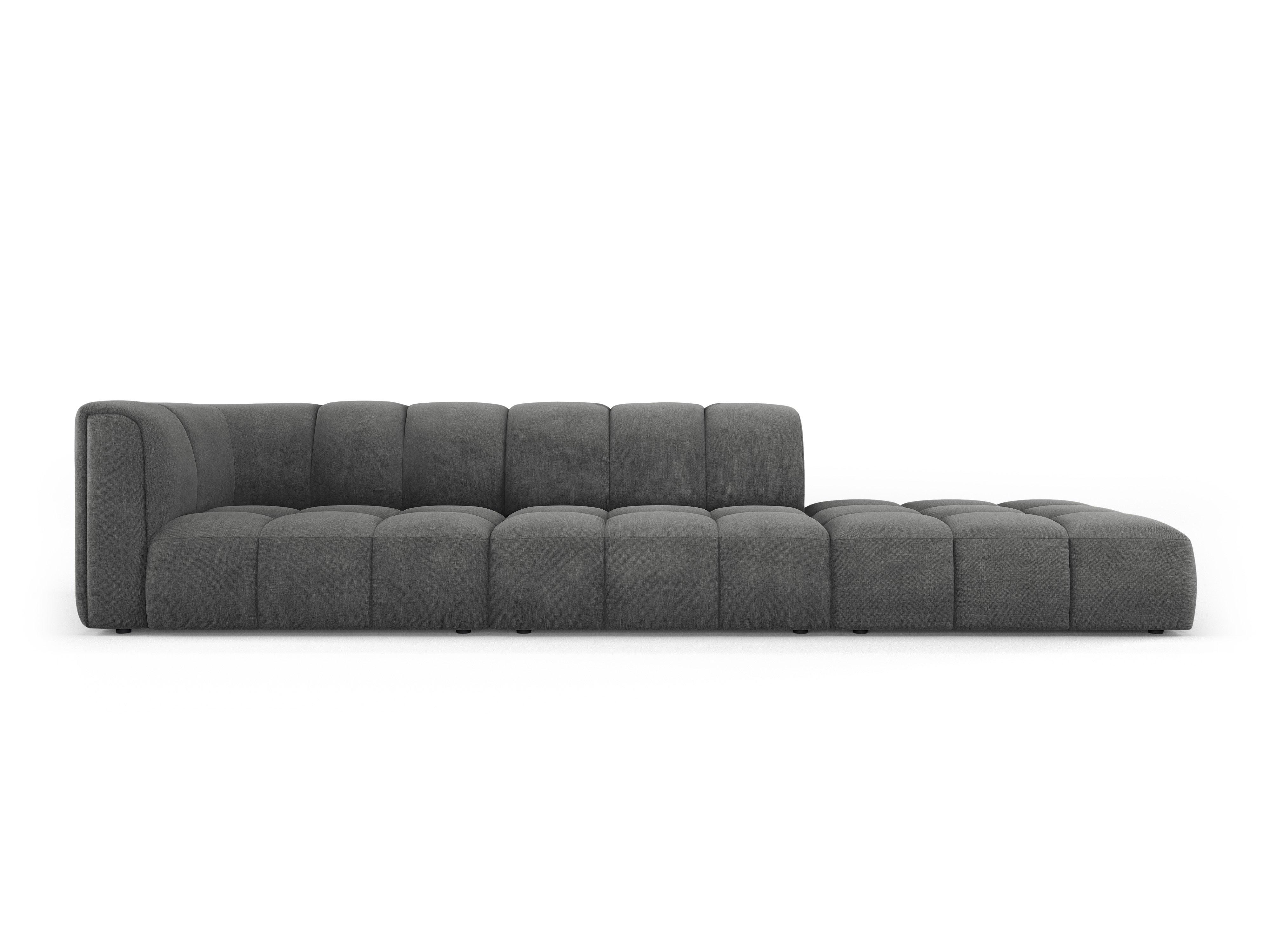 Sofa prawostronna FRANCESCA ciemnoszary szenil Milo Casa Eye on Design